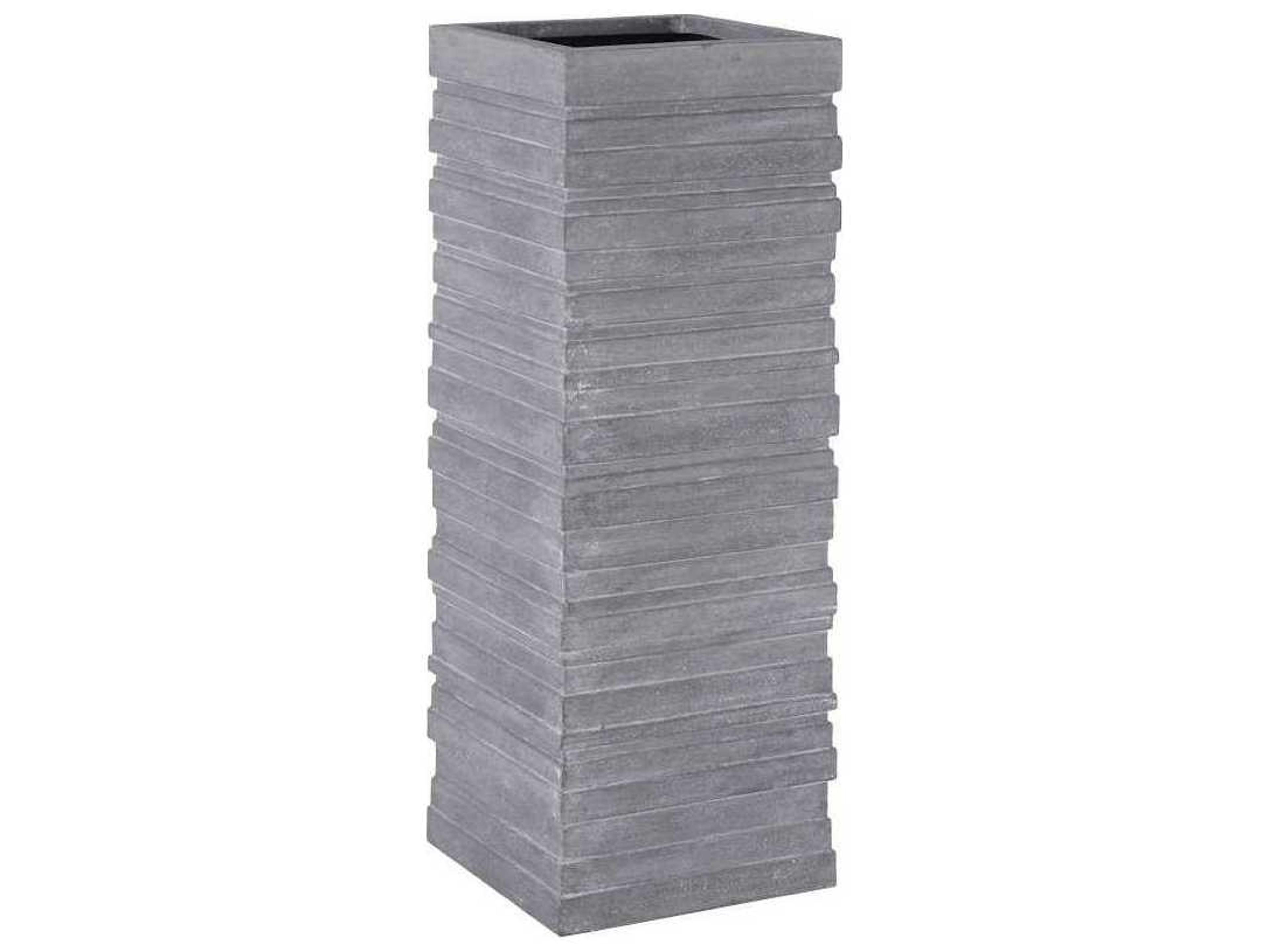 Phillips Collection June Square Gray 16" Plant Stand