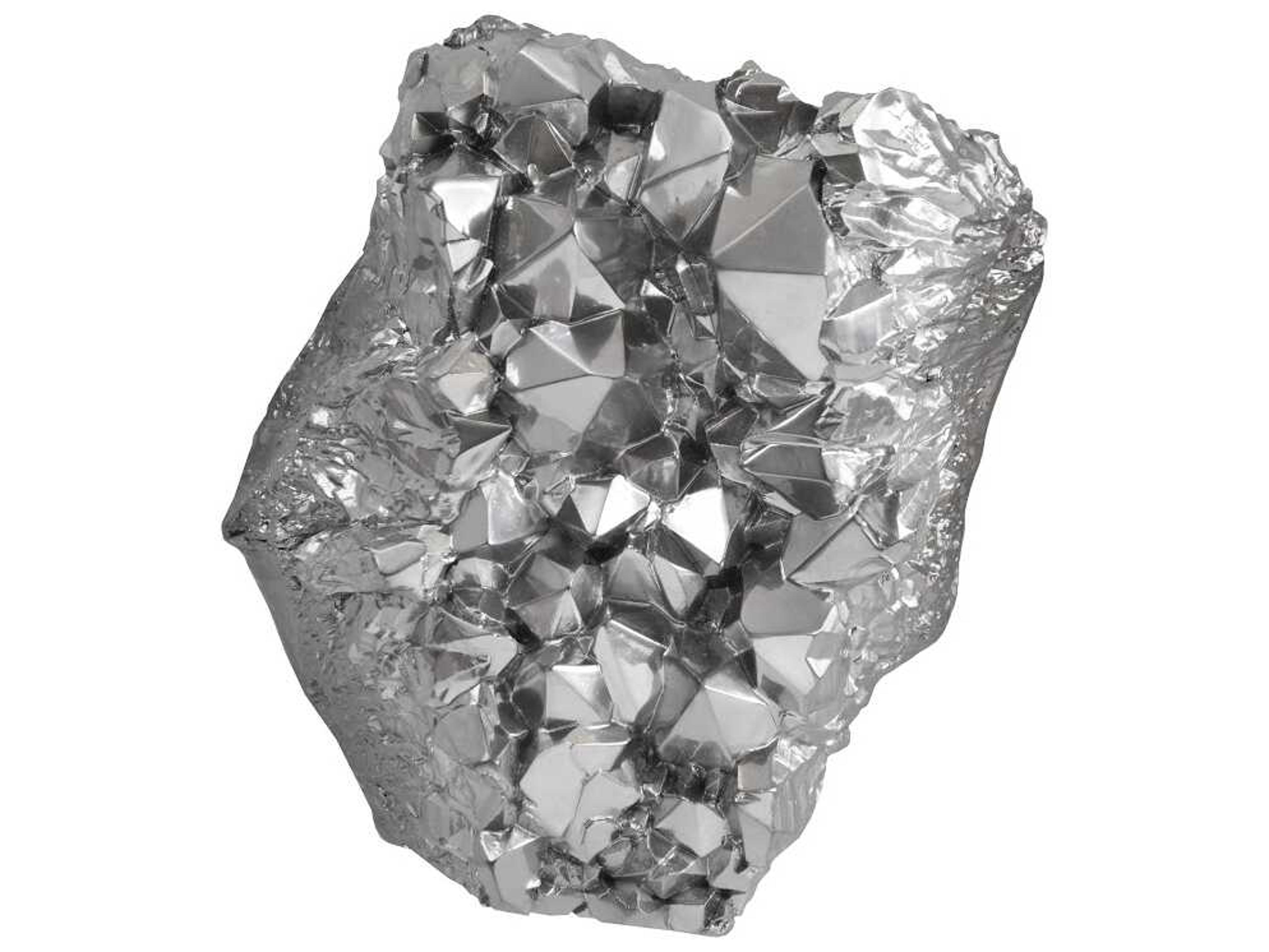 Phillips Collection Liquid Silver Cast Crystal 3D Wall Art