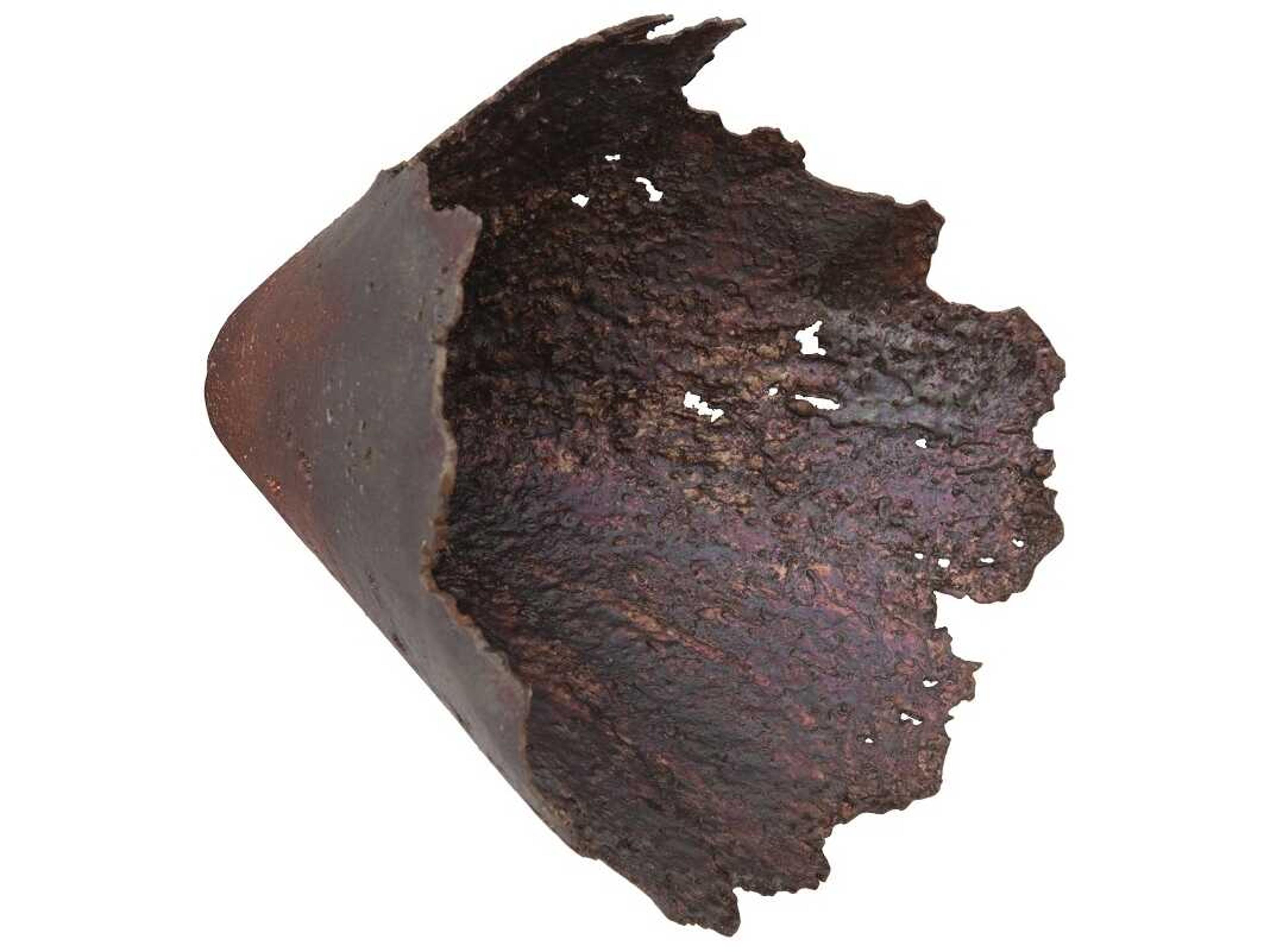 Phillips Collection Jagged Splash Bowl Oxidized Copper 3D Wall Art