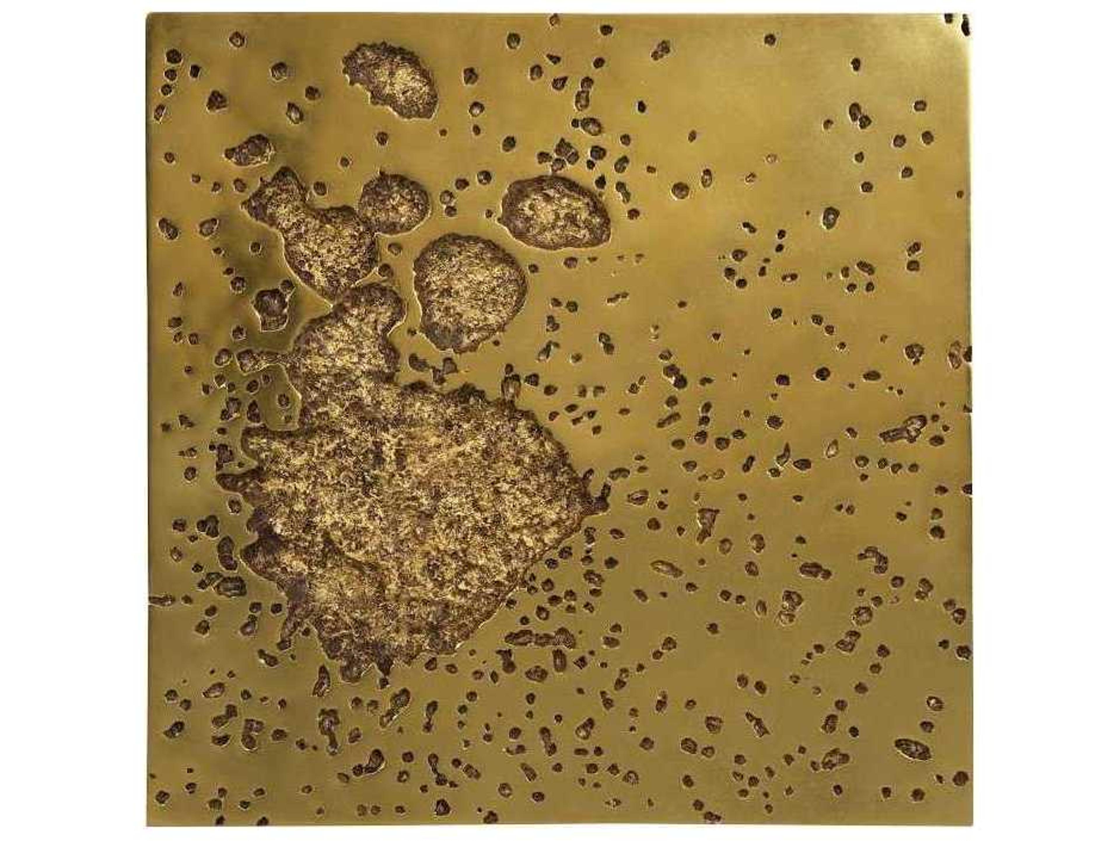 Phillips Collection Gold Leaf Splotch Metal Wall Art