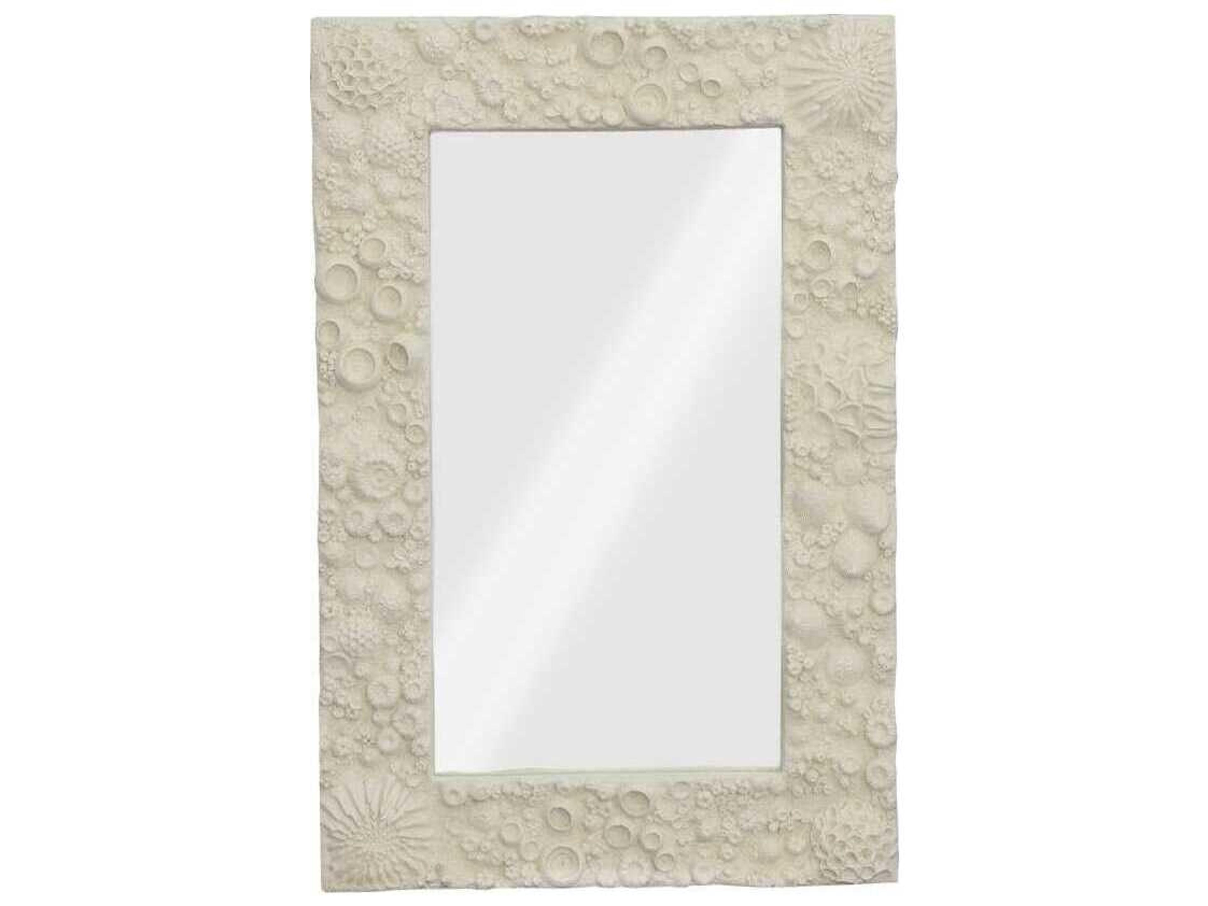 Phillips Collection Reef Off White Rectangular Wall Mirror