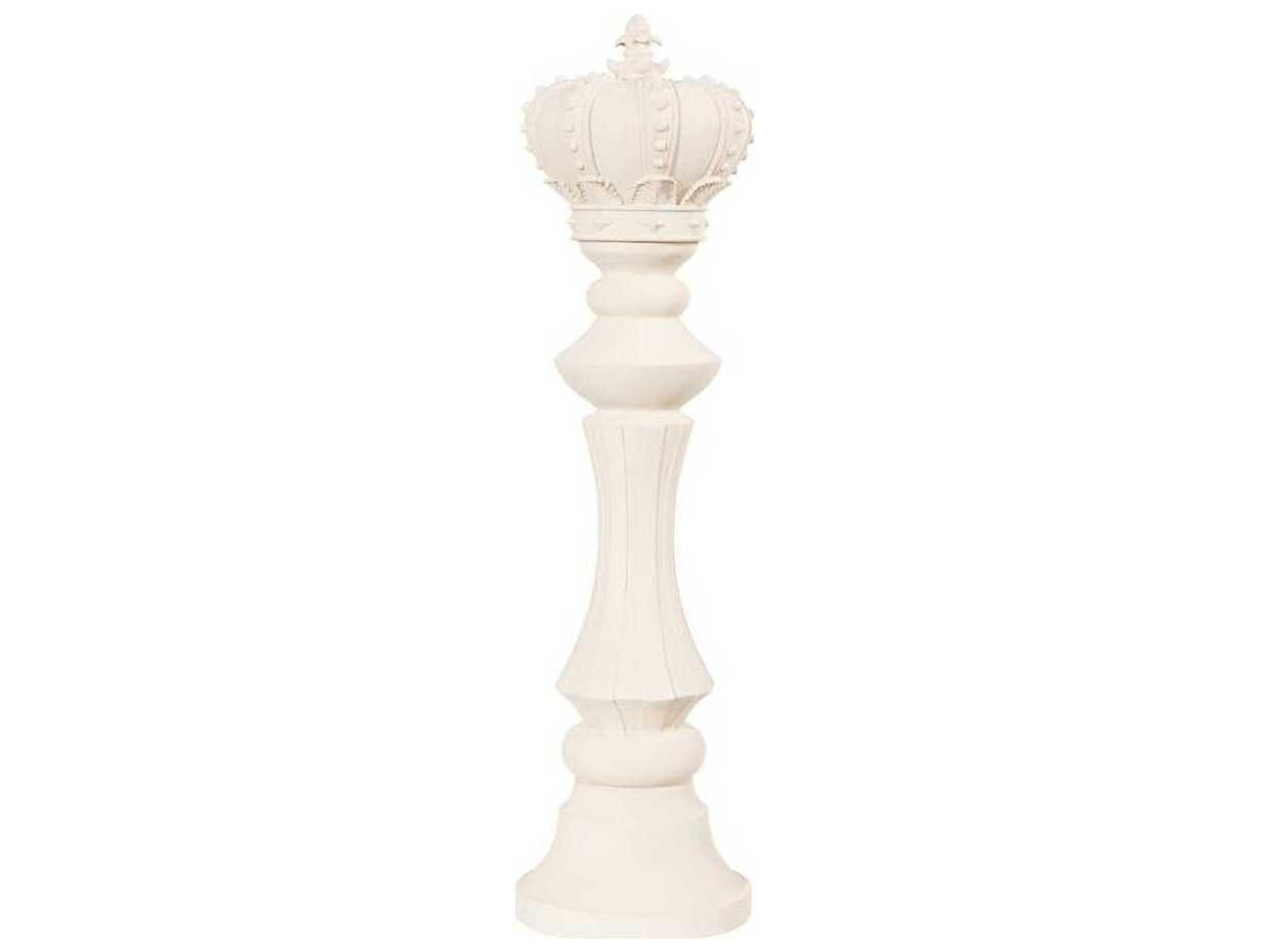 Phillips Collection White King Chess Sculpture