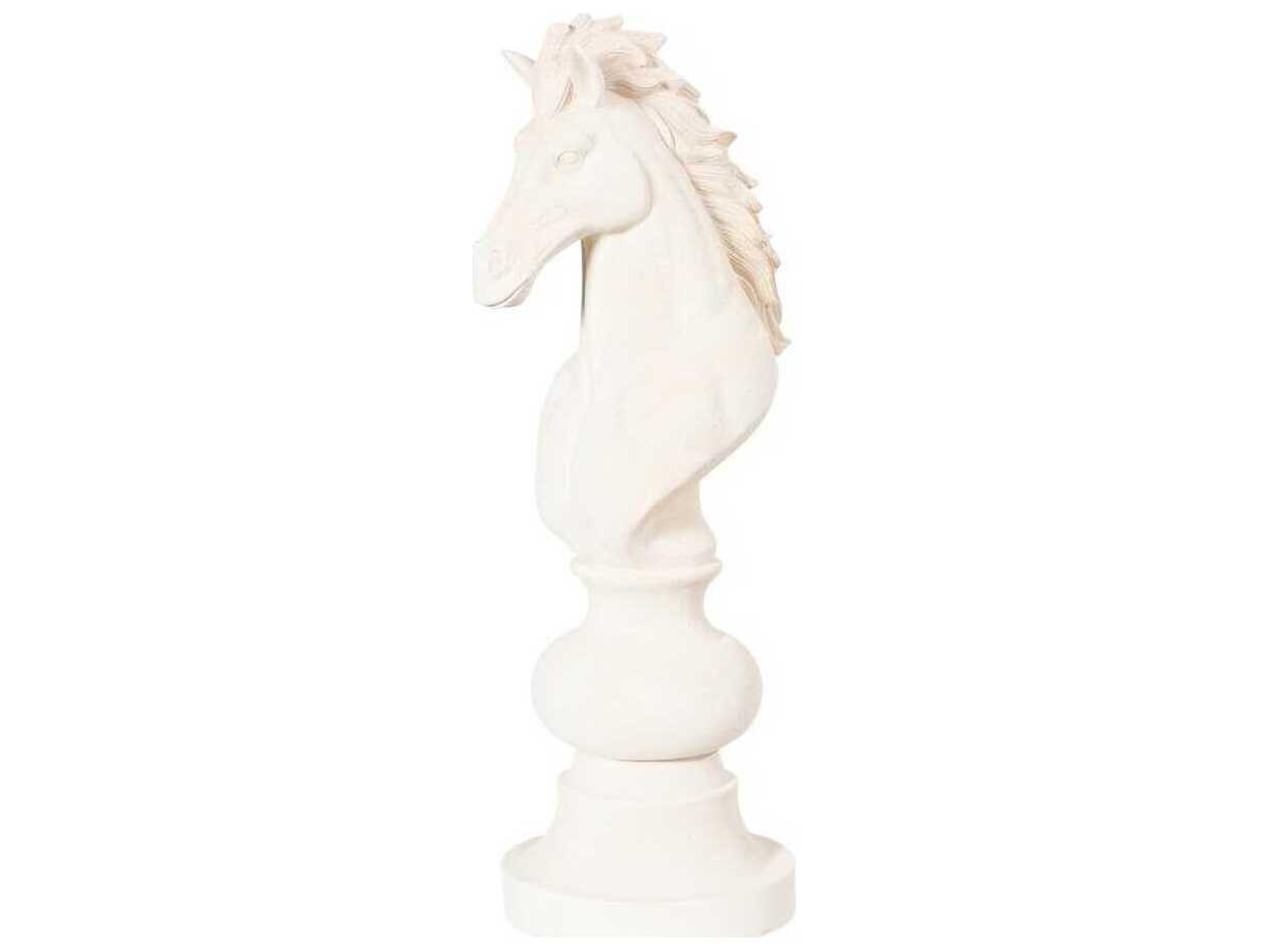 Phillips Collection White Knight Chess Sculpture