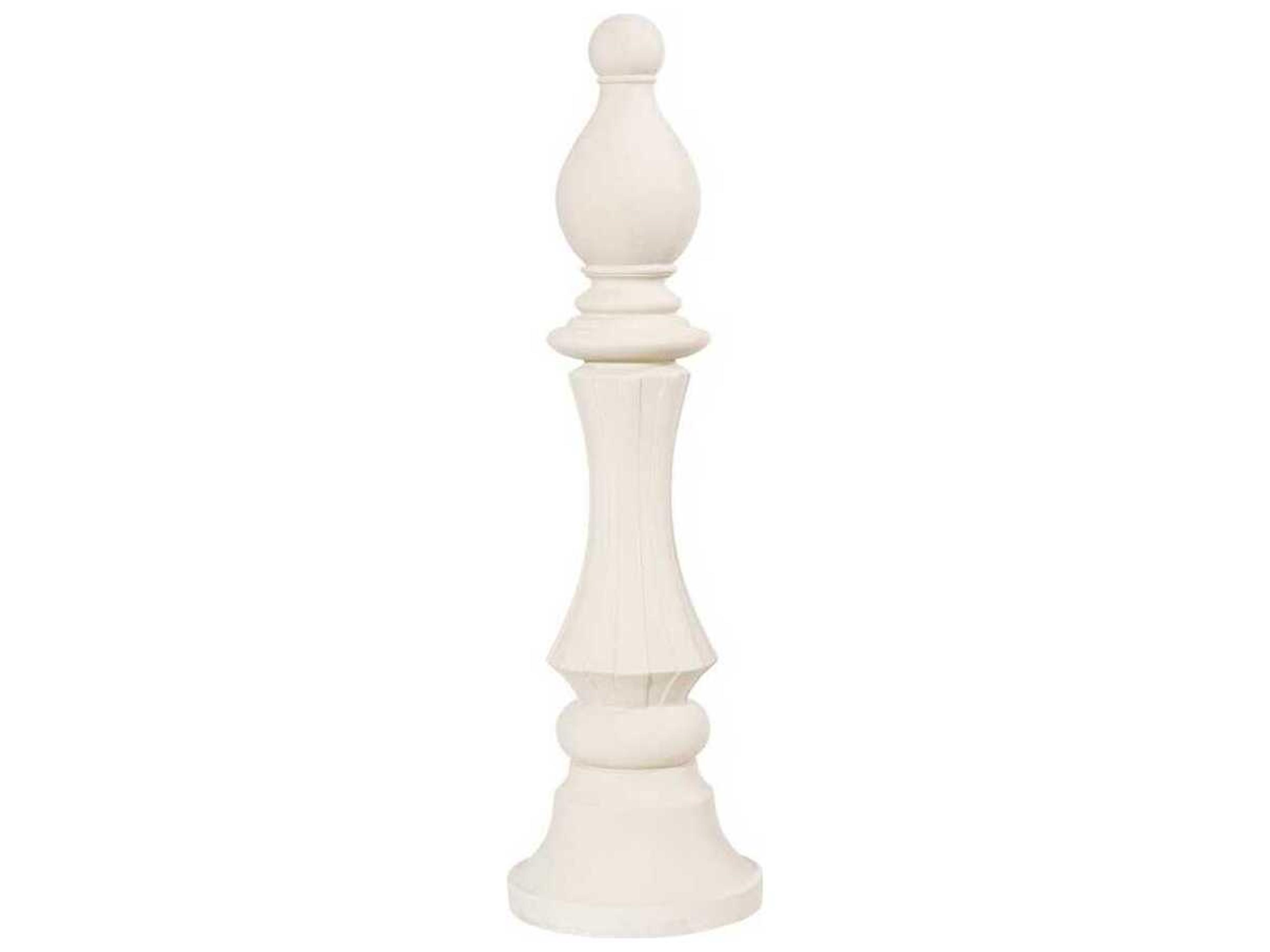 Phillips Collection White Bishop Chess Sculpture
