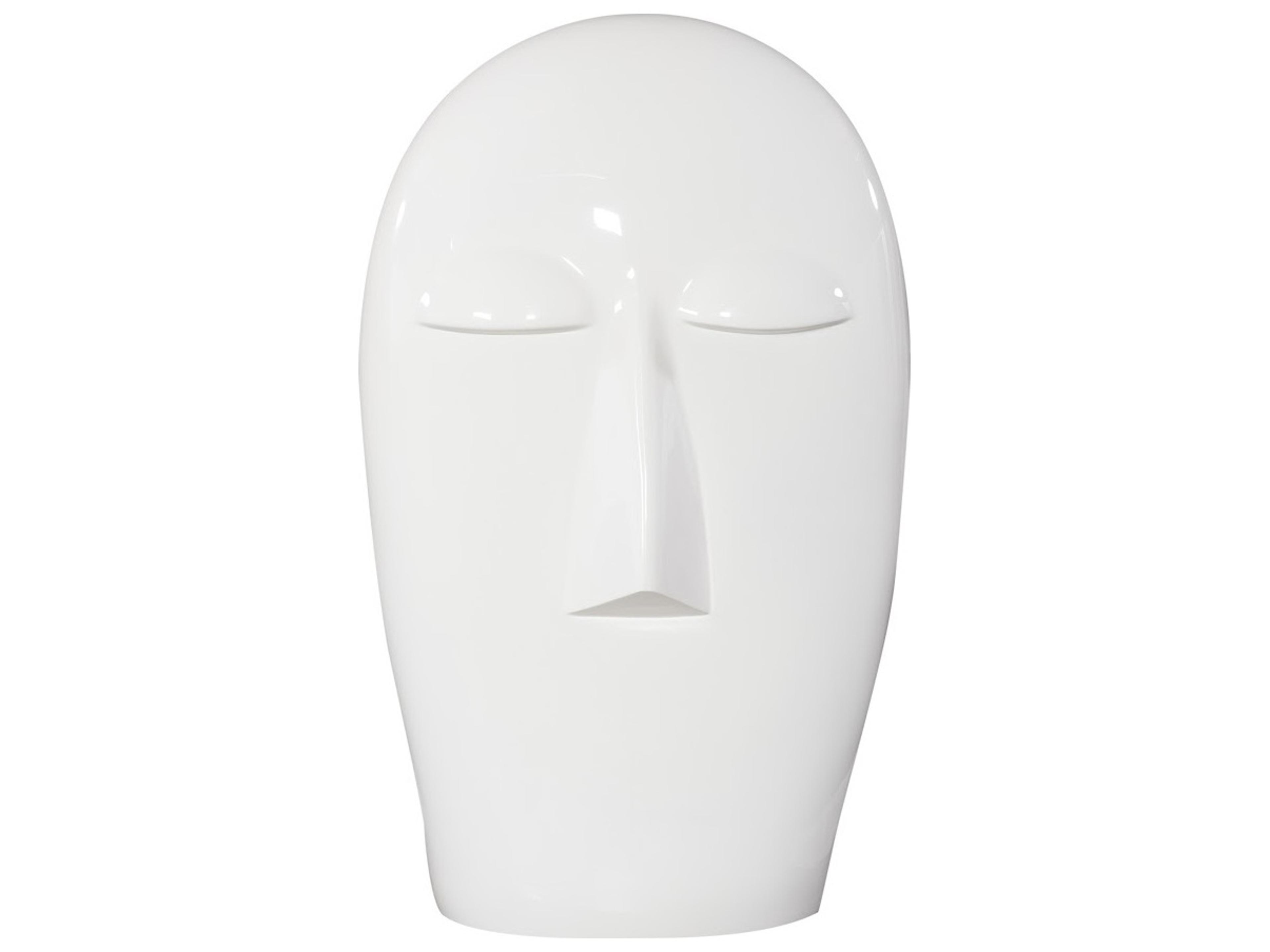 Phillips Collection Emerging Face Sculpture in Gel Coat White in Small