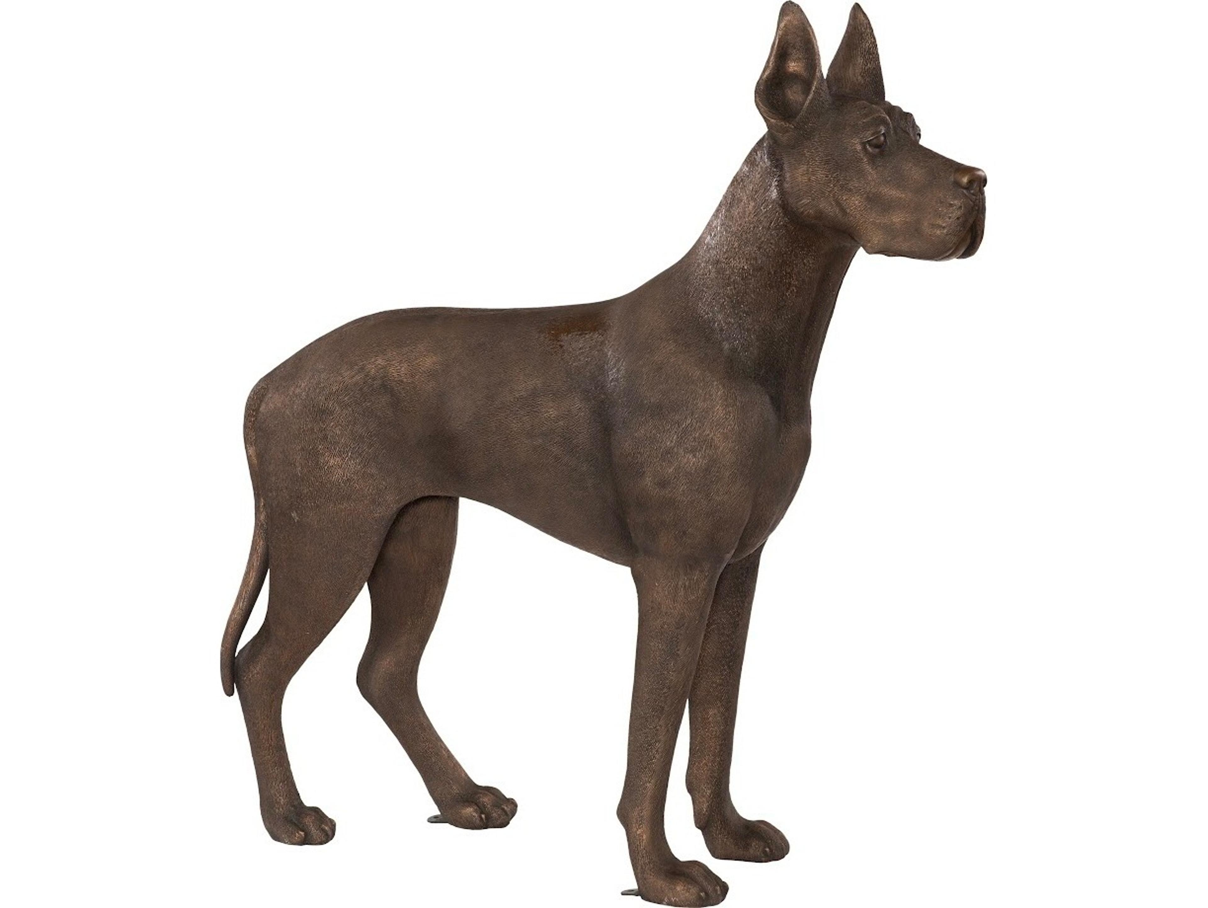 Phillips Collection Great Dane Standing Bronze Brown Sculpture