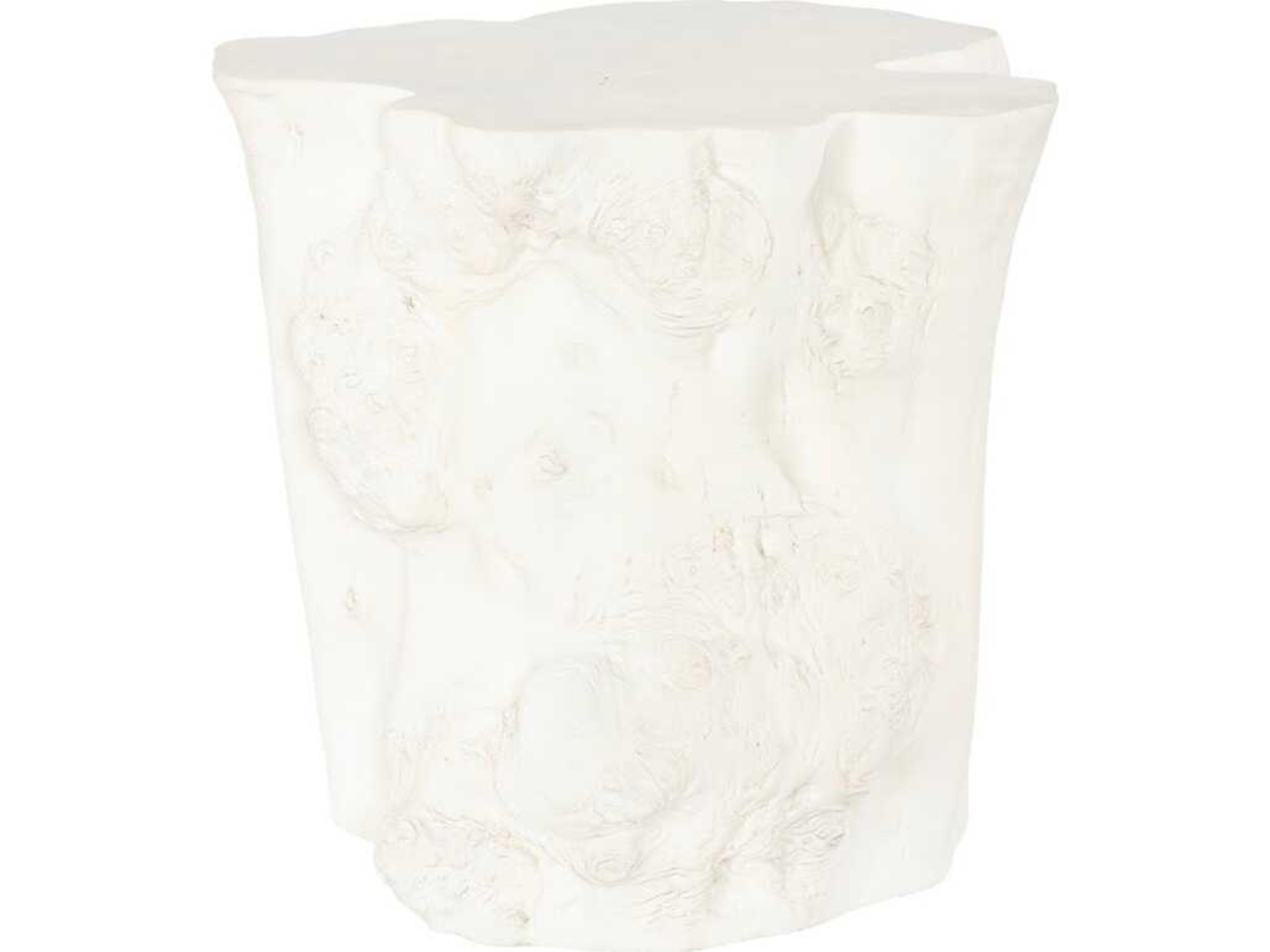 Phillips Collection Resin White End Table