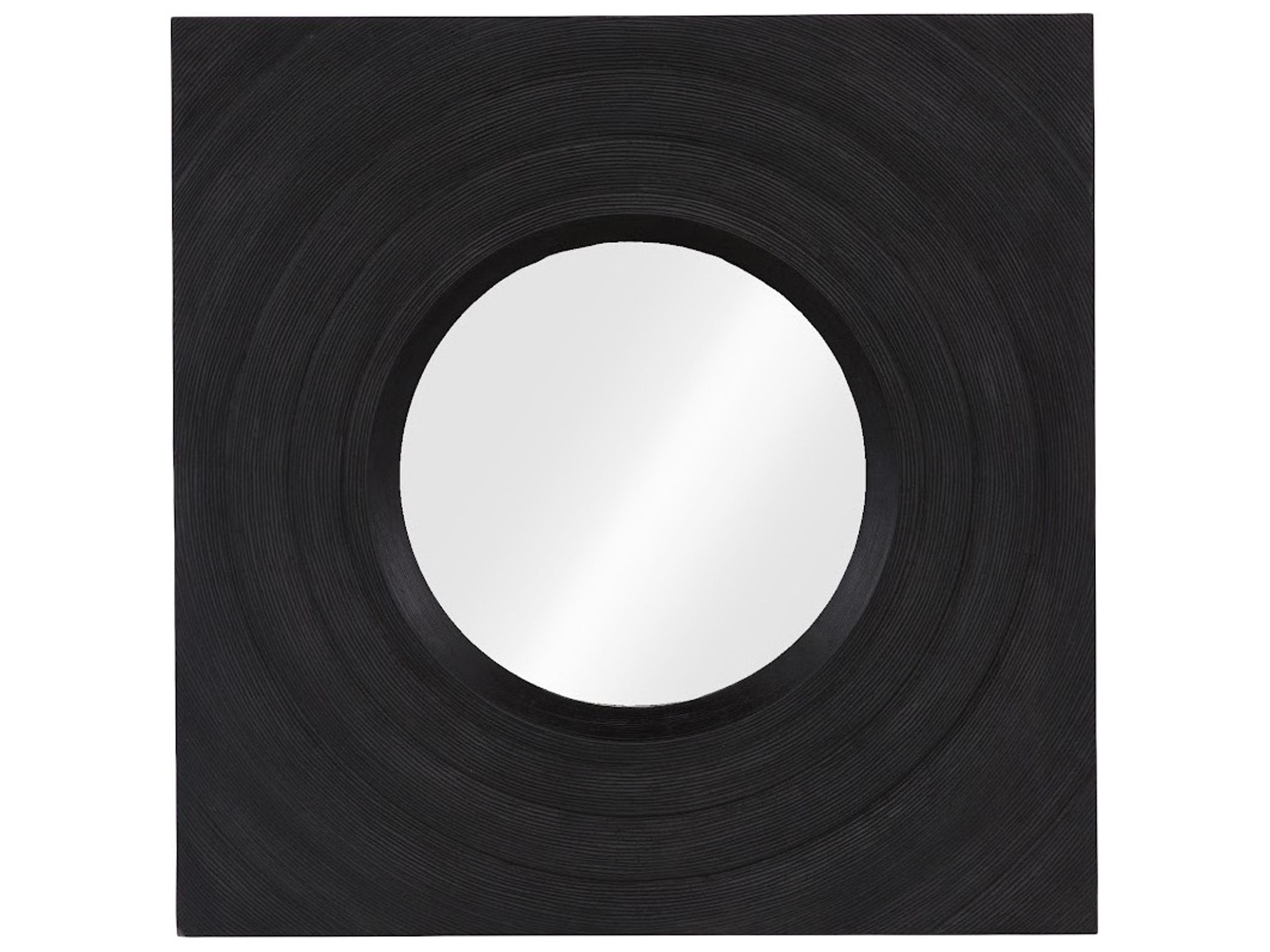 Phillips Collection Black Stone Wall Mirror Square