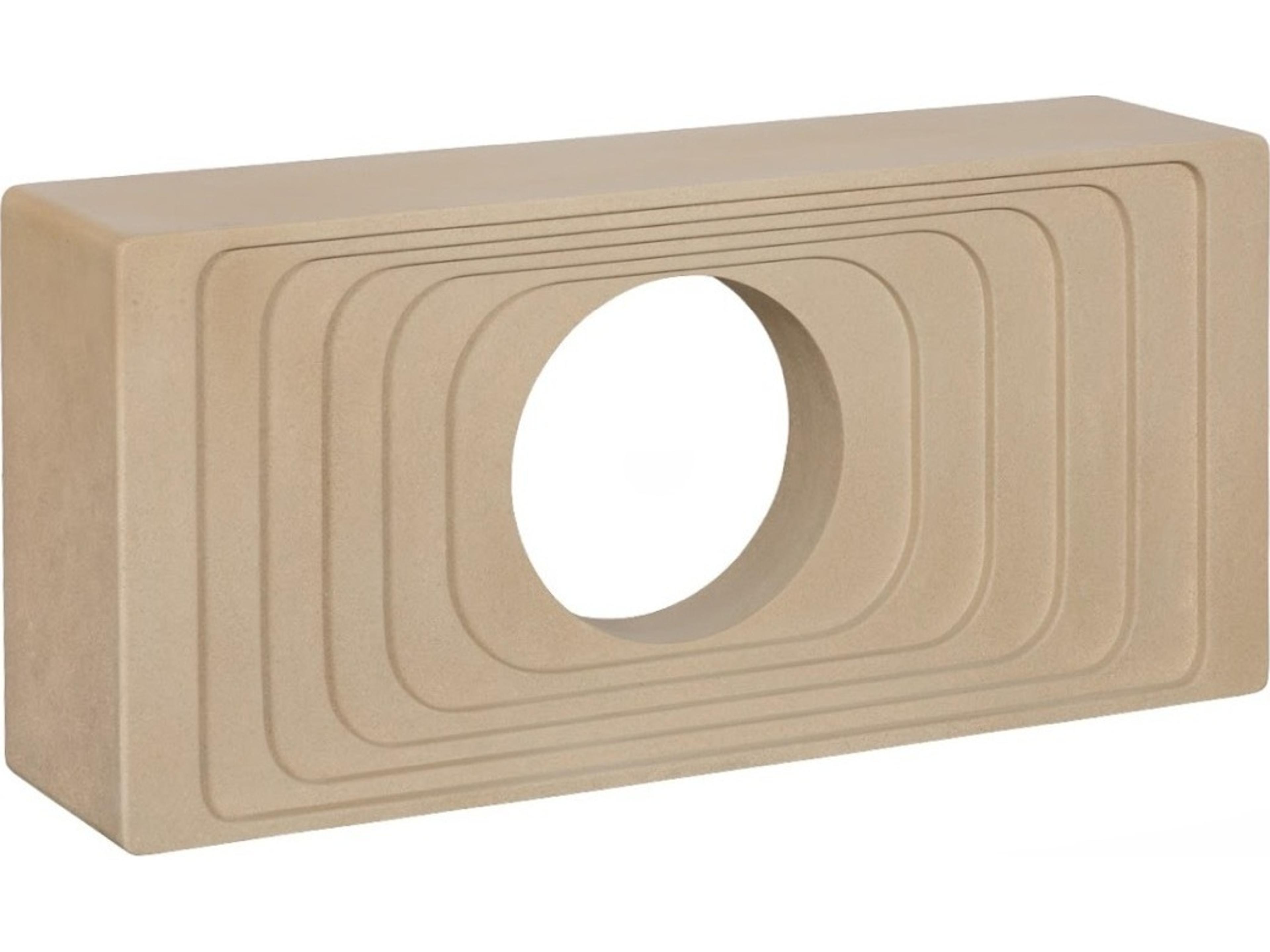 Phillips Collection Rectangular Off White Sand Dune Resin Console Table