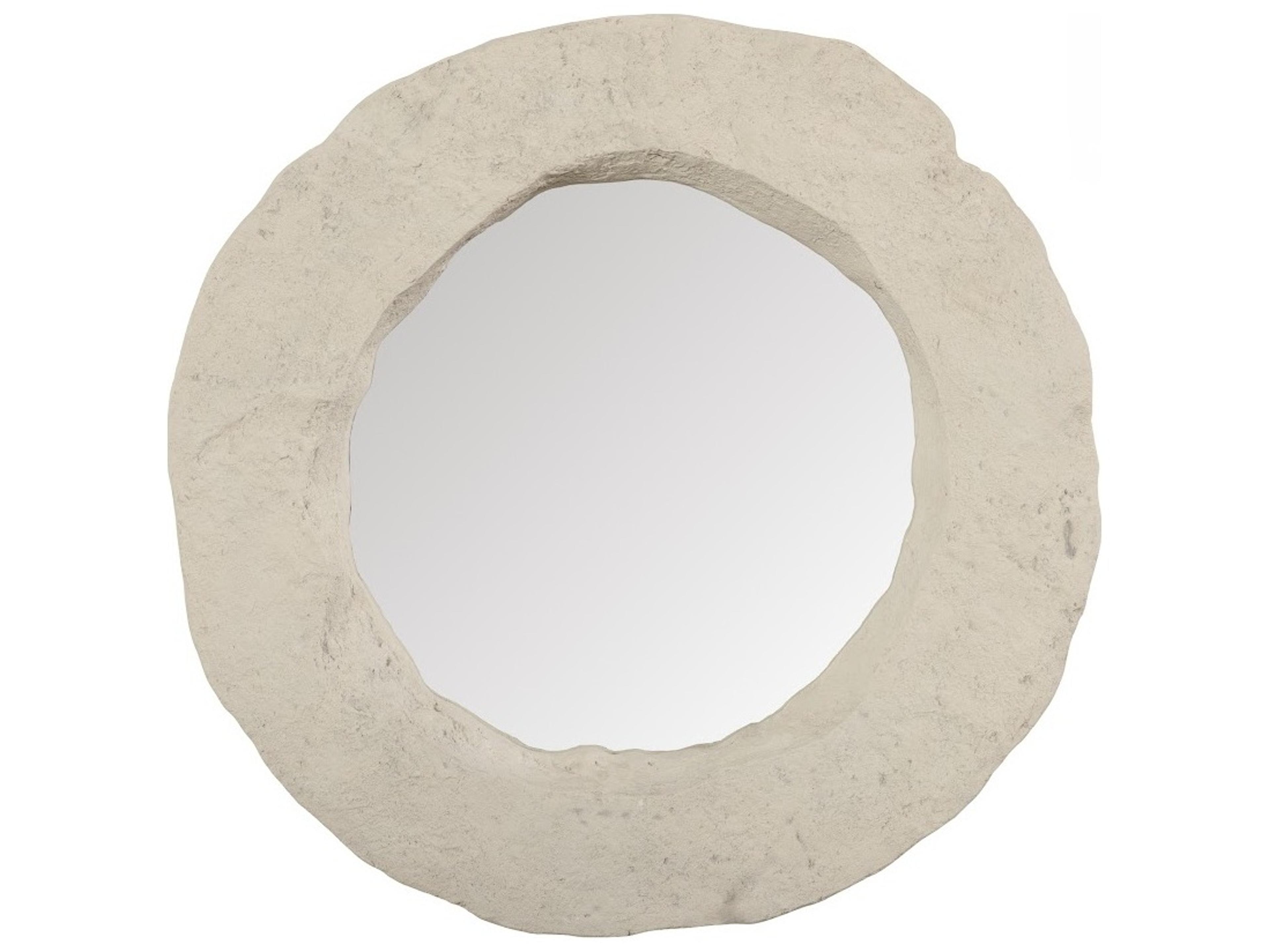 Phillips Collection Off White Wall Mirror Round