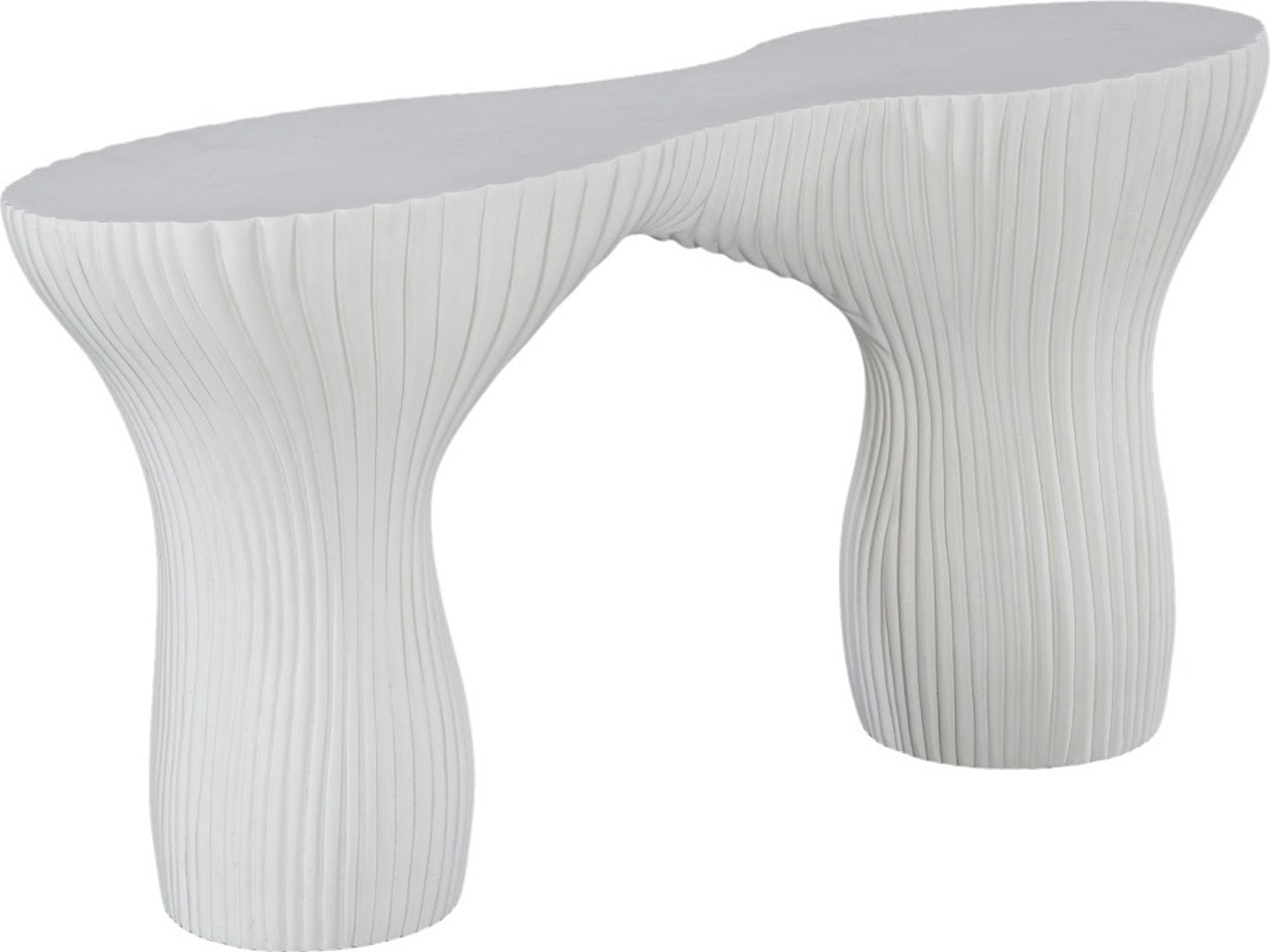 Phillips Collection Resin Off White Console Table