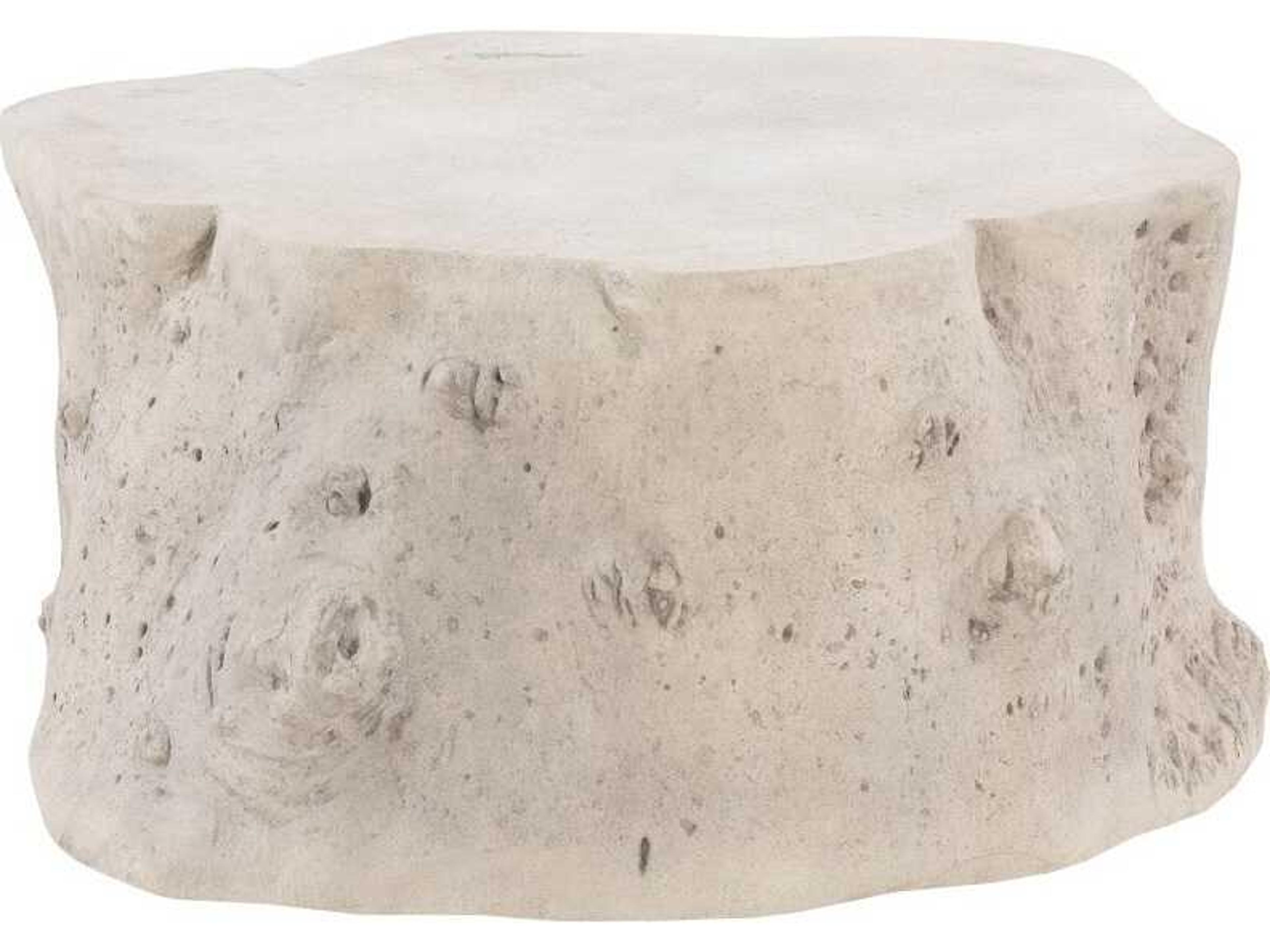Phillips Collection Log Round Roman Stone Coffee Table