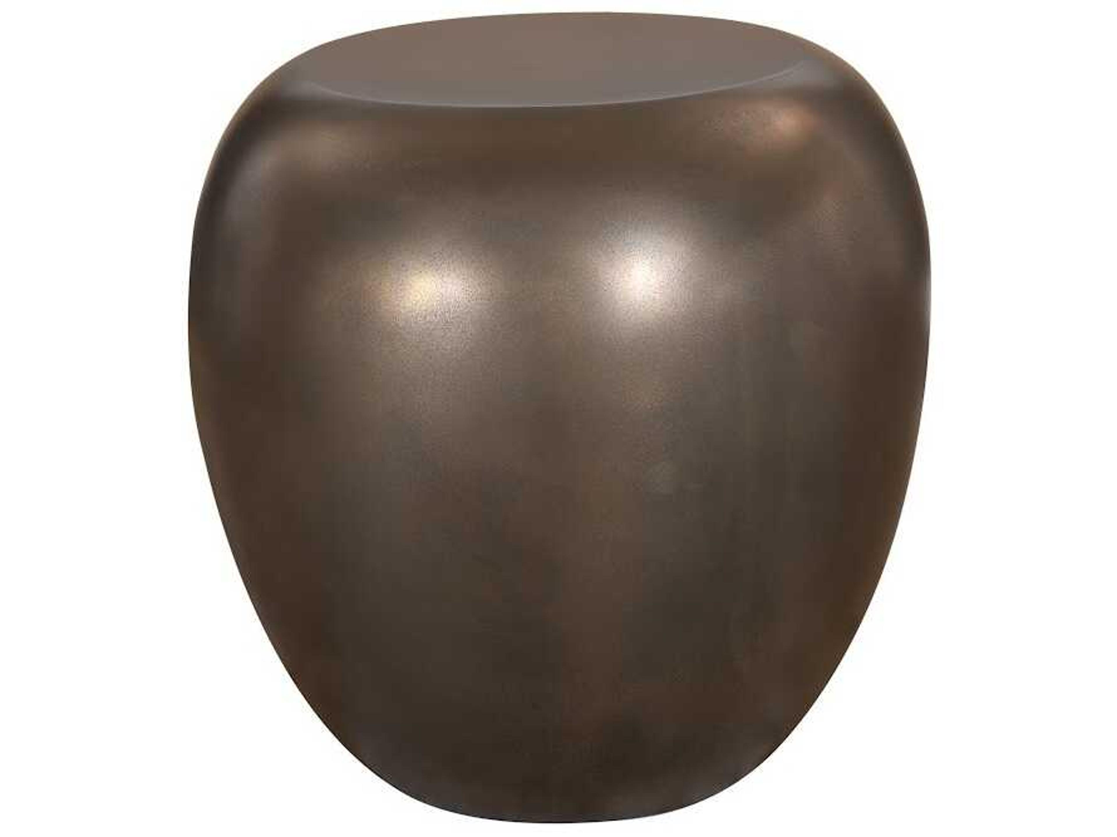 Phillips Collection Stone Bronze End Table