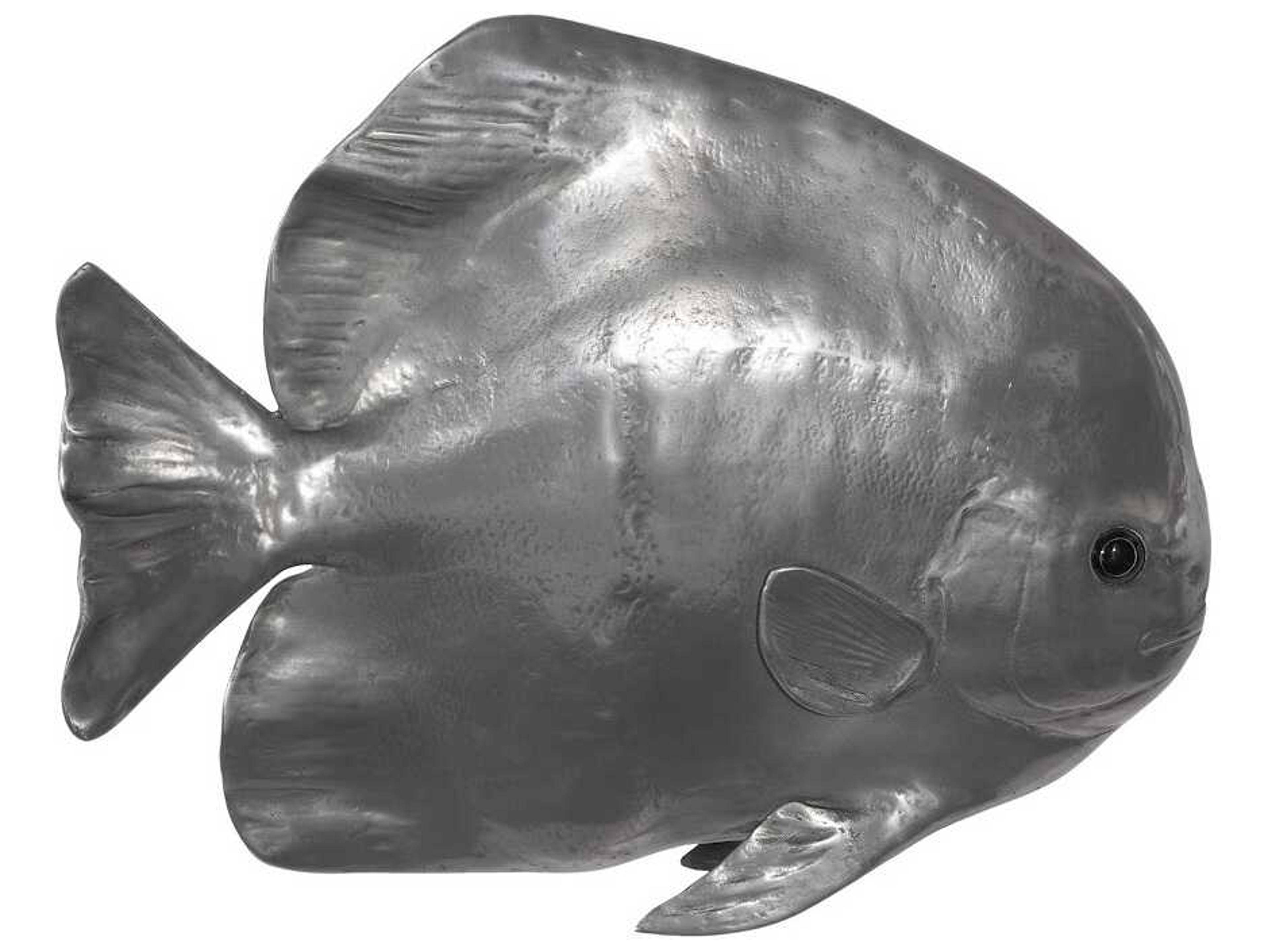 Phillips Collection Polished Aluminum Australian Batfish 3D Wall Art