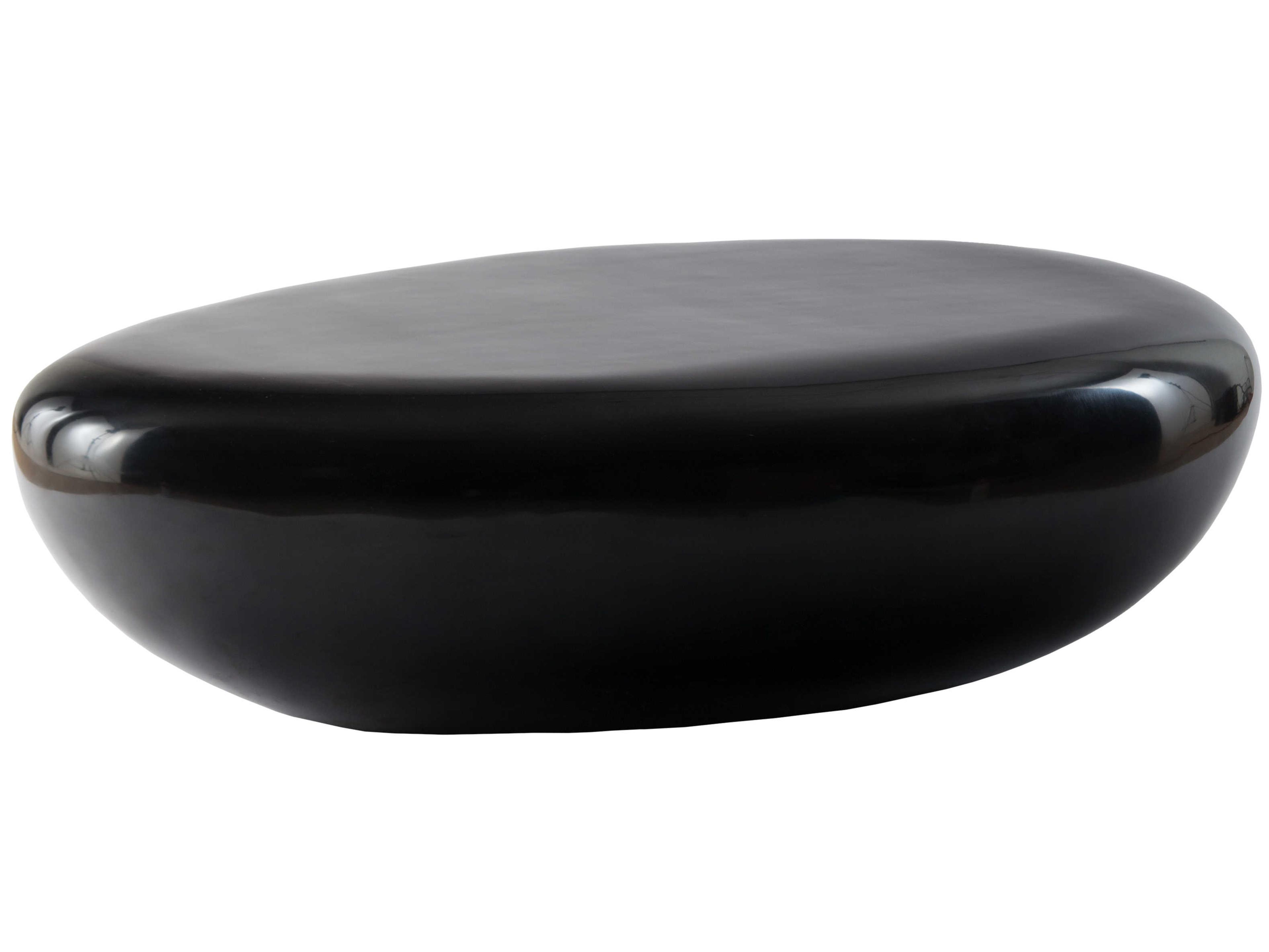 Phillips Collection Outdoorriver Stone Oval Gel Coat Coffee Table