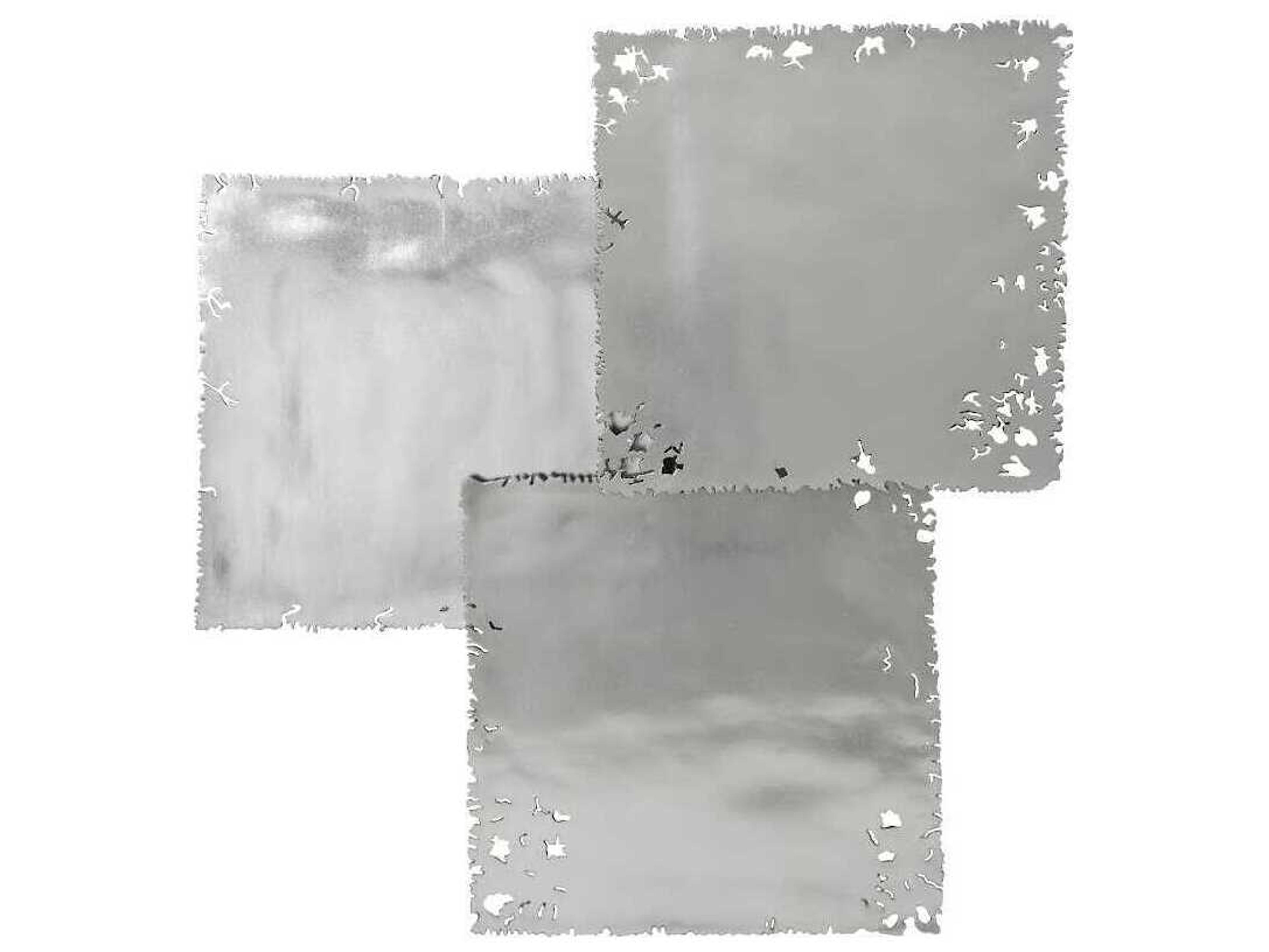Phillips Collection Galvanized Square Wall Tile Set of 3