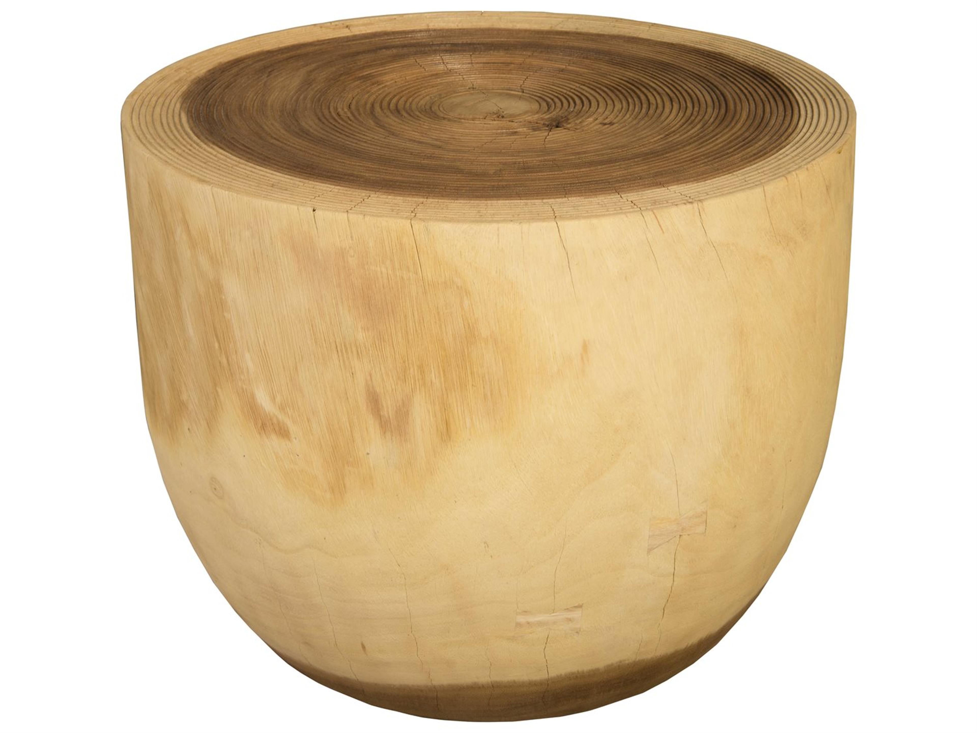 Phillips Collection Round Wood Natural End Table