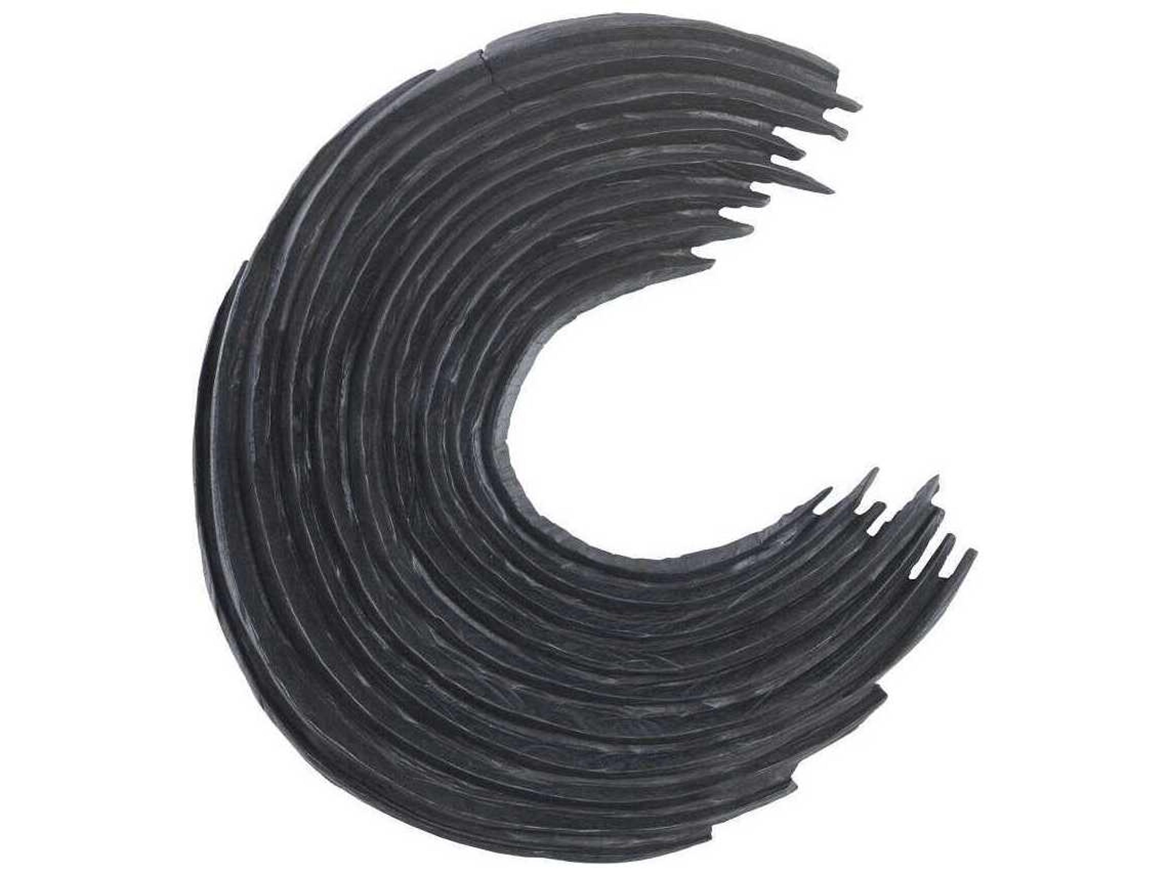 Phillips Collection Swoop Black Wood Wall Art