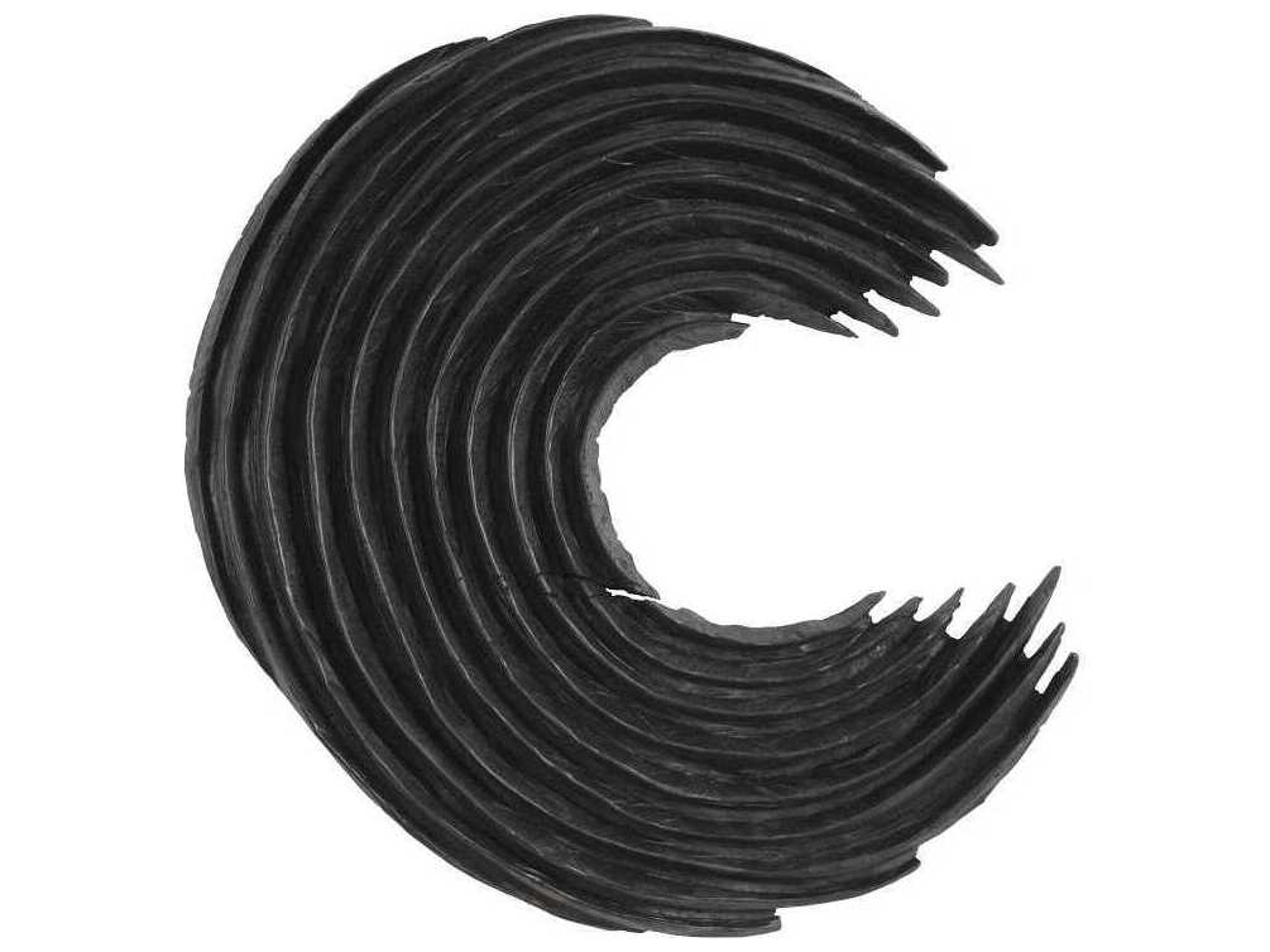 Phillips Collection Swoop Black Wood Wall Art