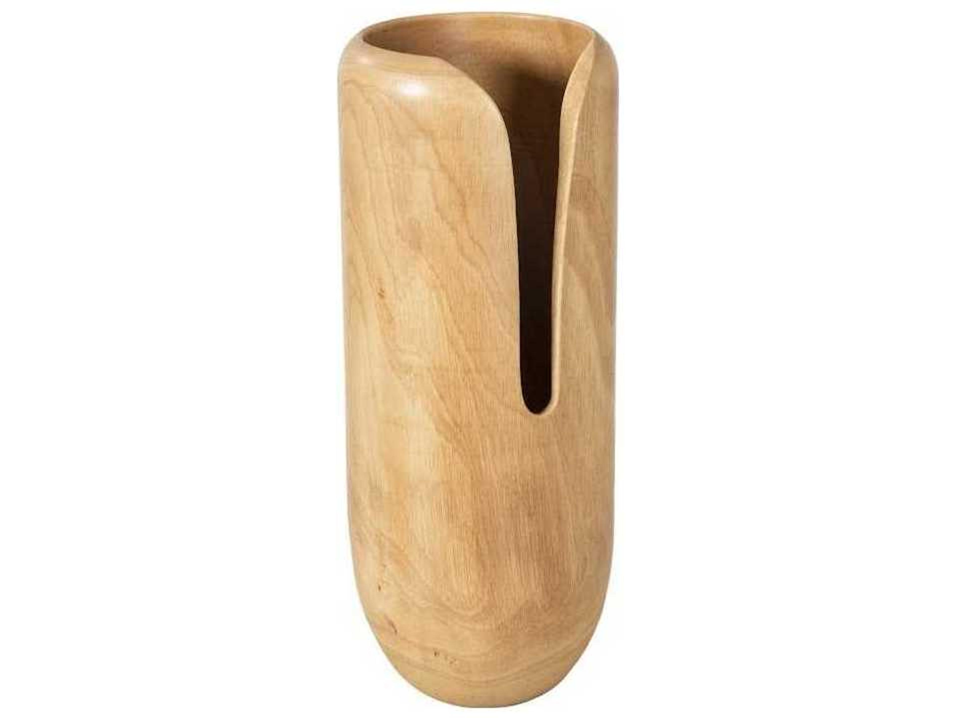 Phillips Collection Natural 15" High Interval Wood Vase