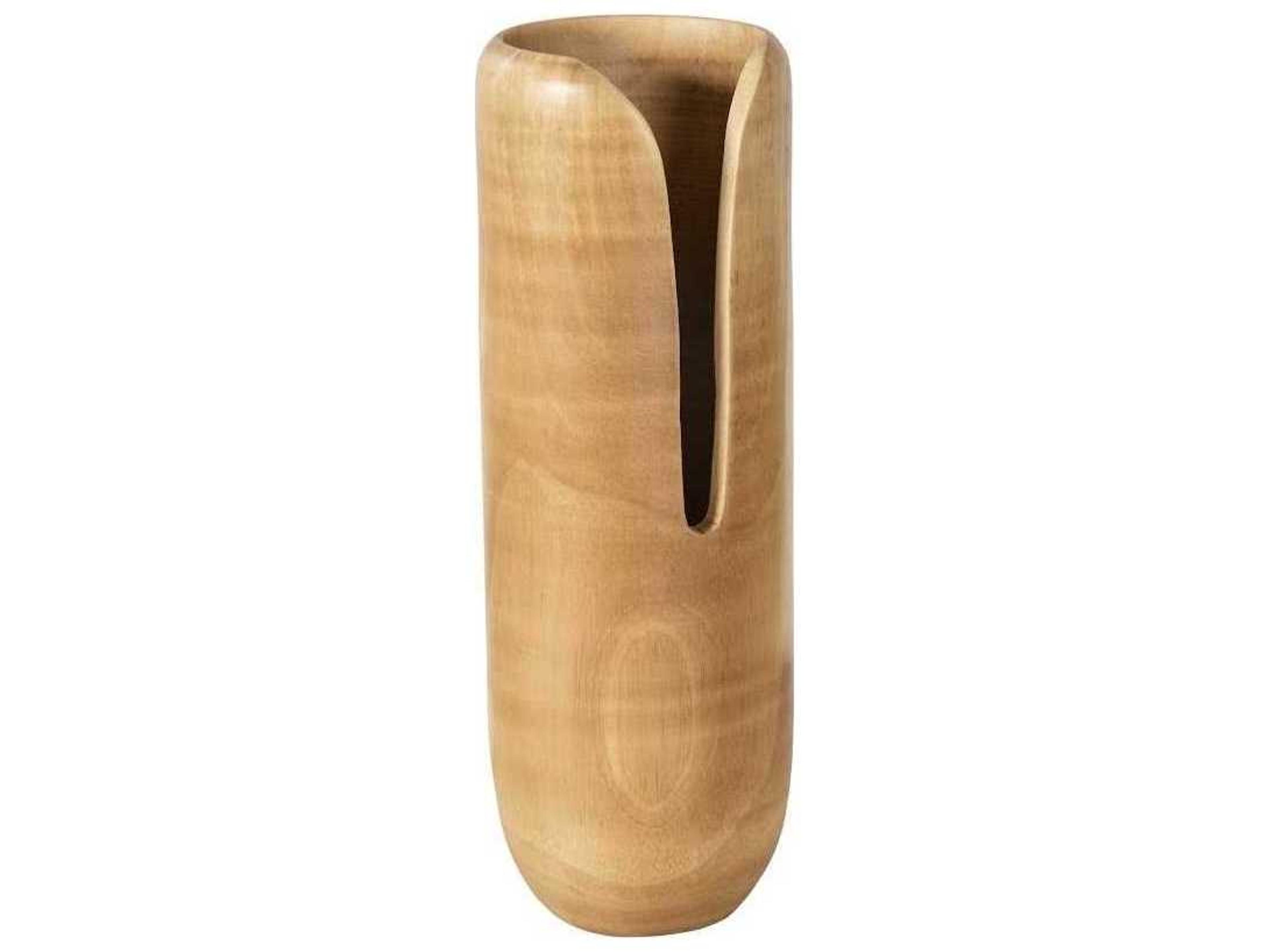 Phillips Collection Natural 17" High Interval Wood Vase