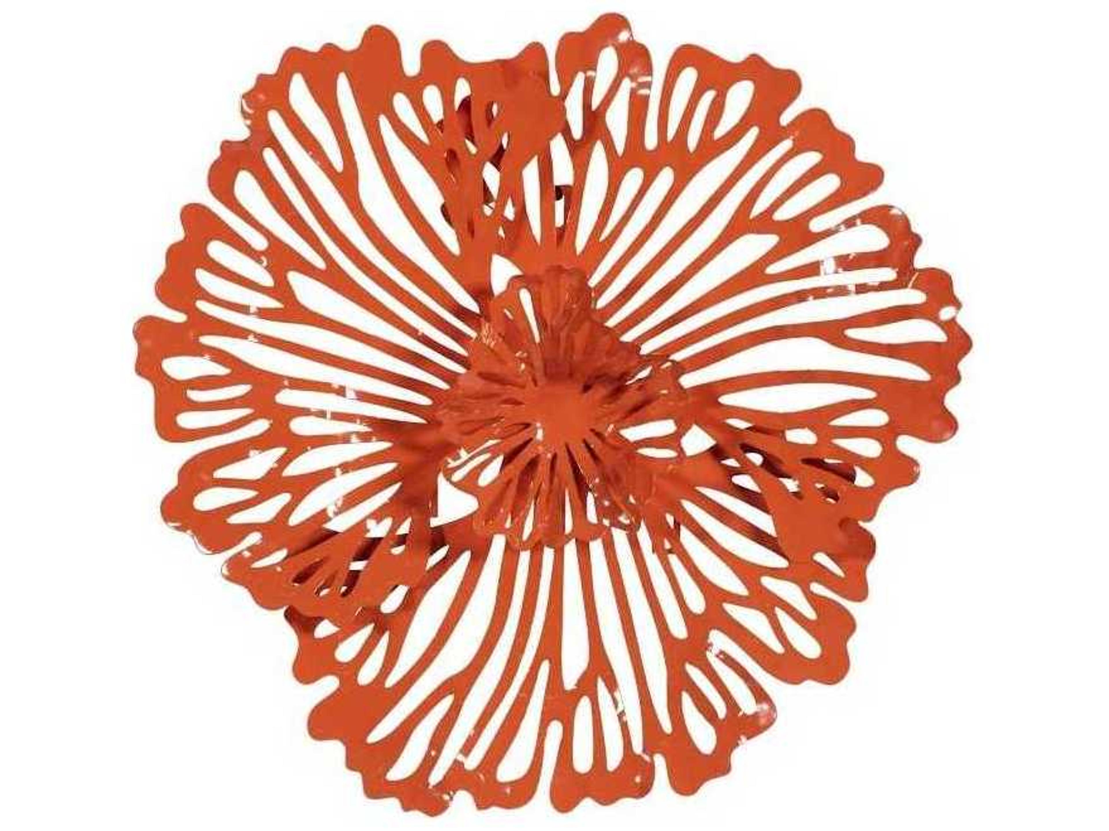 Phillips Collection Coral Flower Metal Wall Art