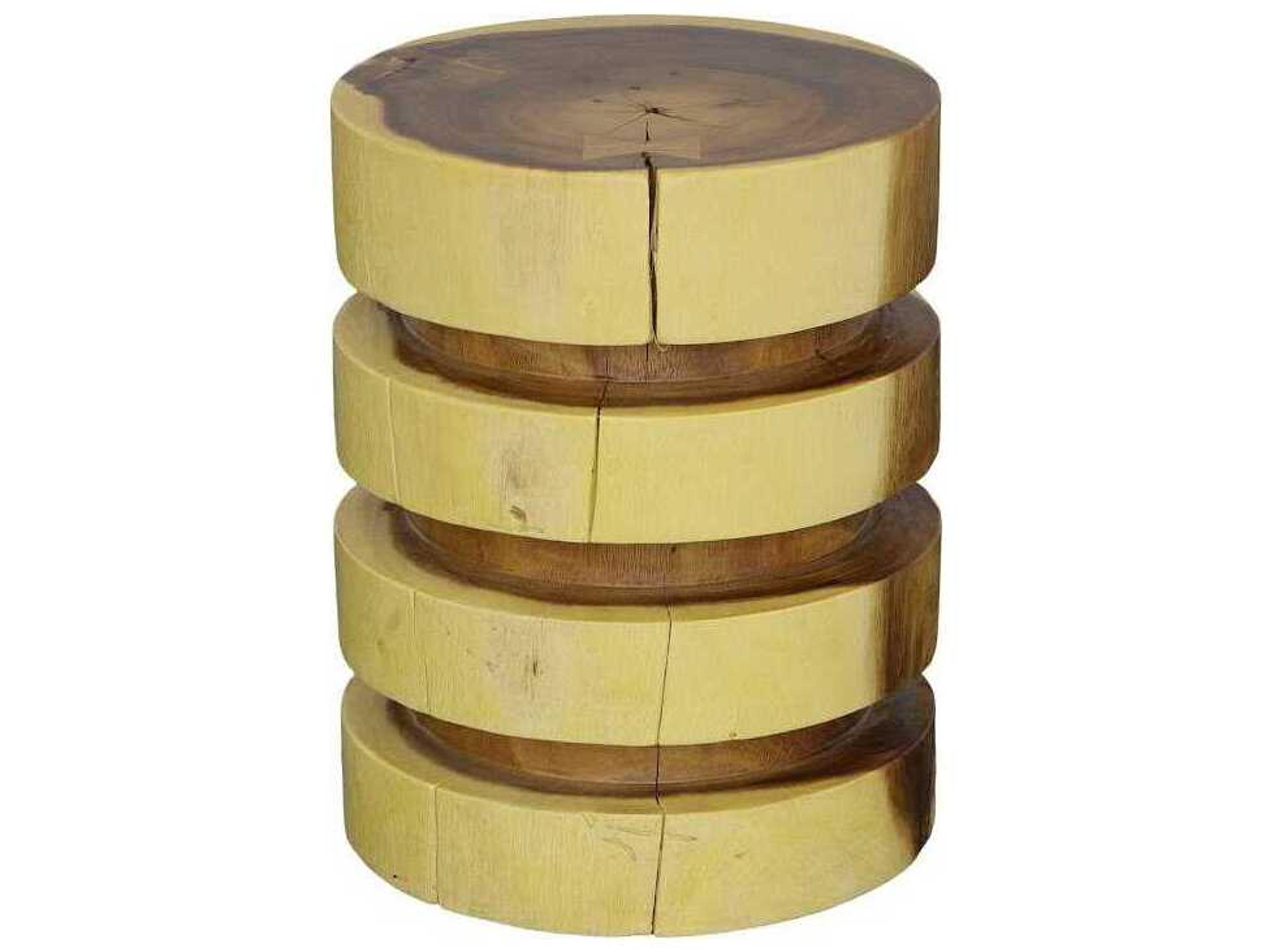 Phillips Collection Origins Ridge Natural Brown Accent Stool