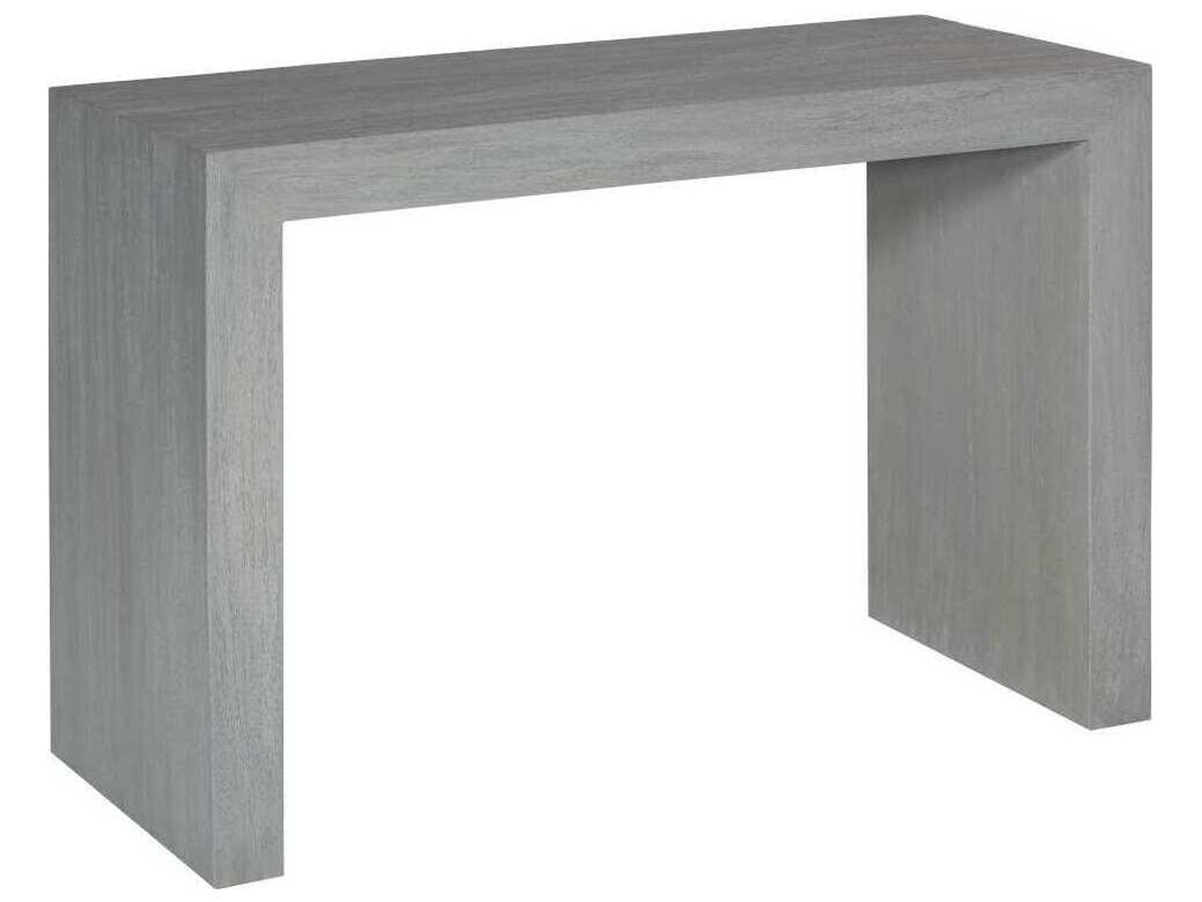 Phillips Collection Waterfall Rectangular Wood Gray Console Table
