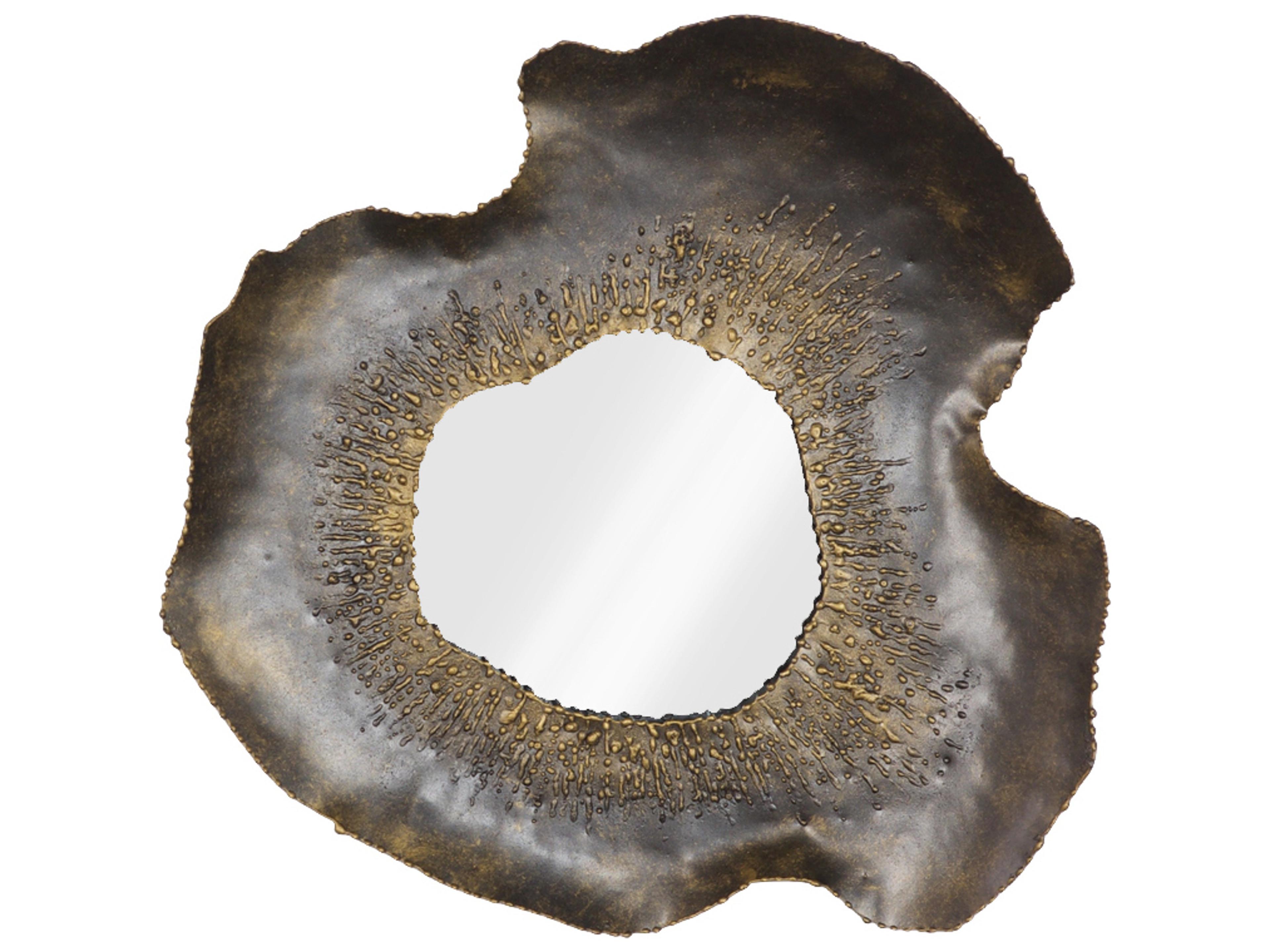 Phillips Collection Black Silver Wall Mirror