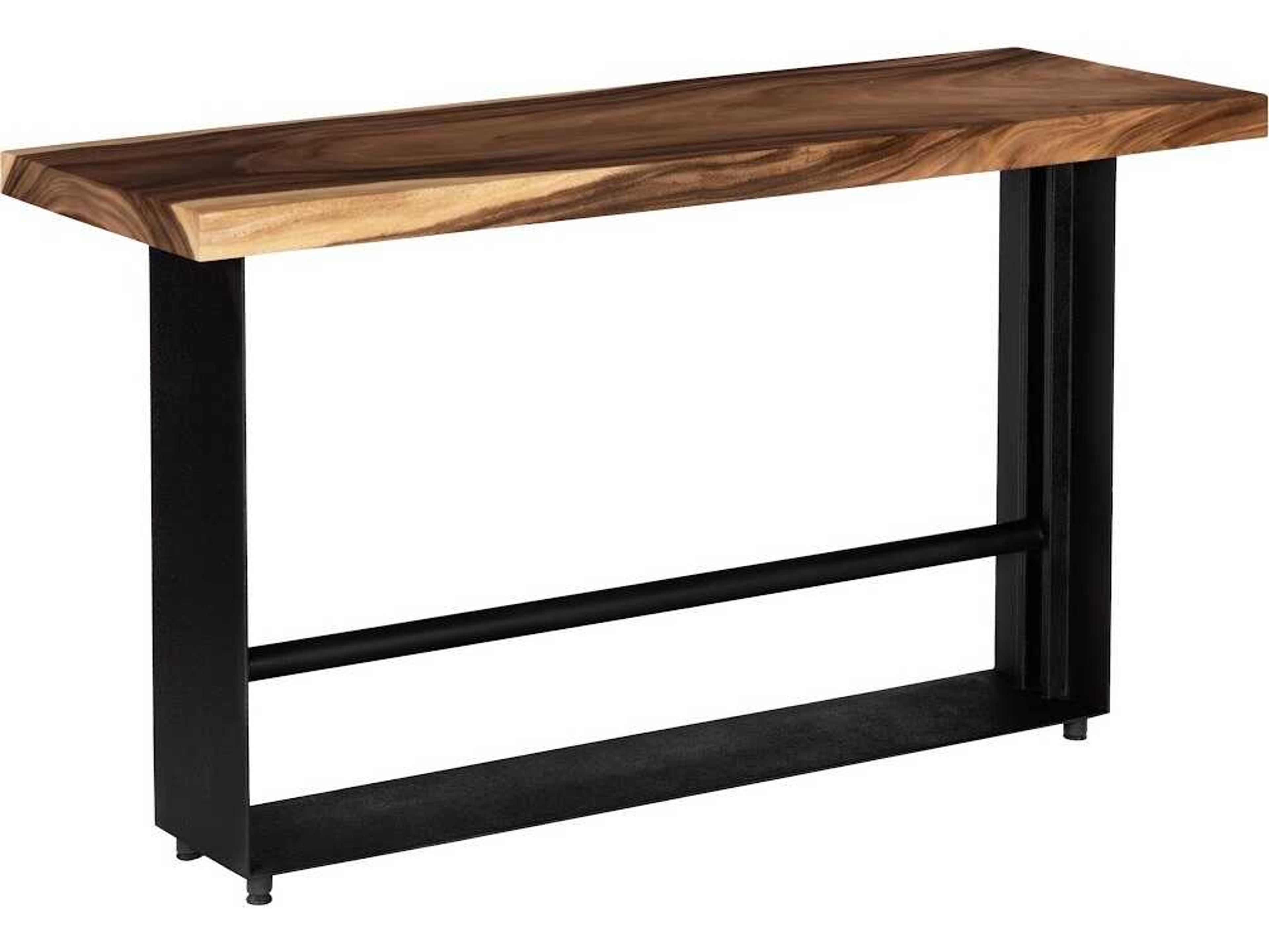 Phillips Collection Natural Rectangular Wood Bar Table