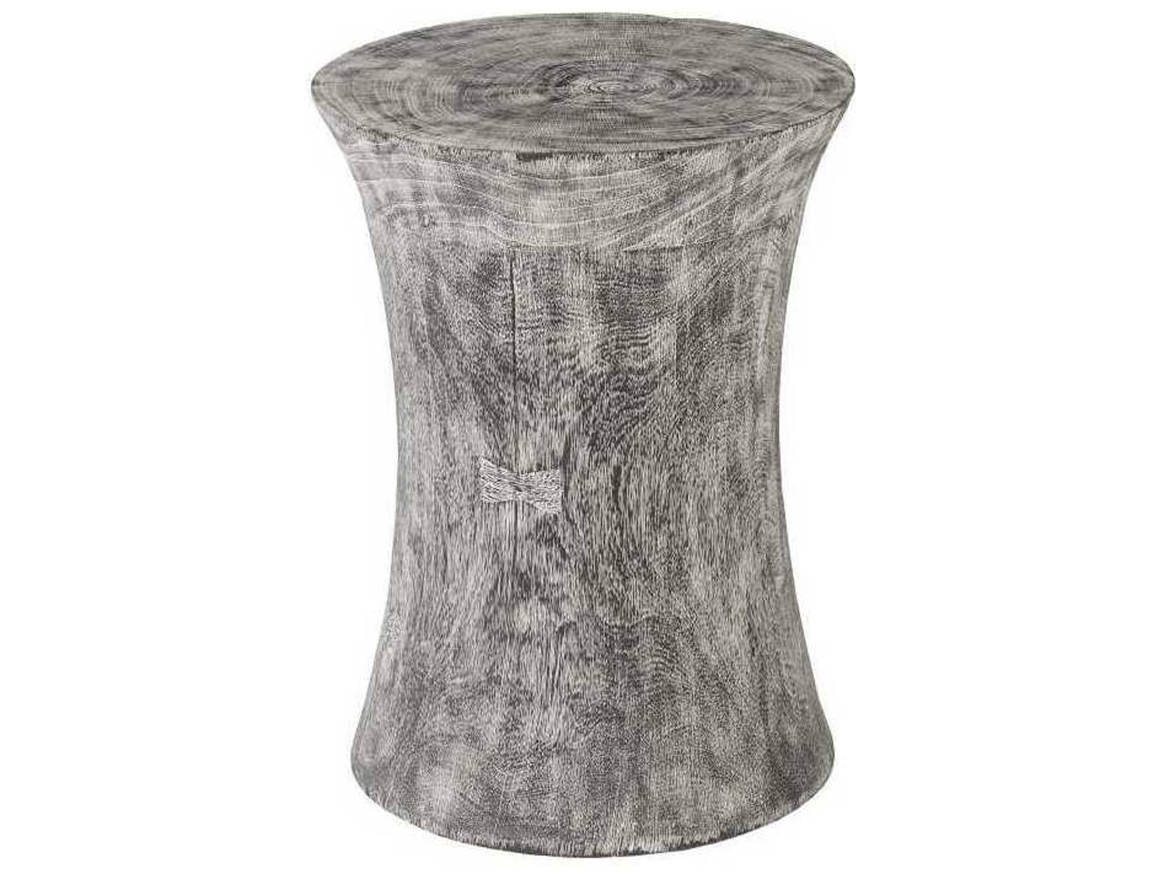 Phillips Collection Gray Stone Accent Stool