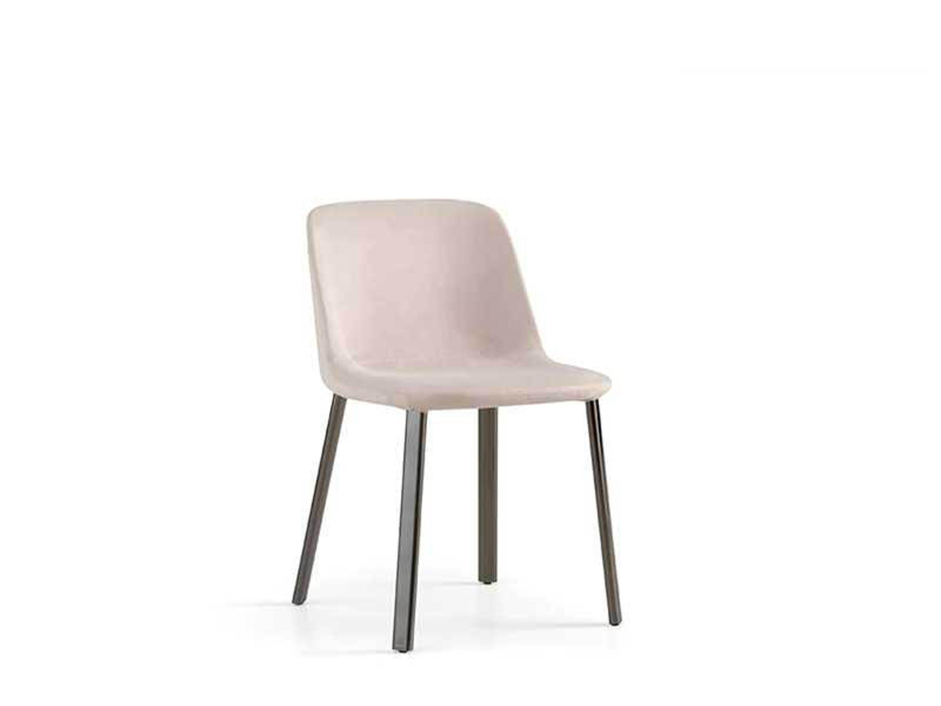Pianca Esse Beige Upholstered Side Dining Chair