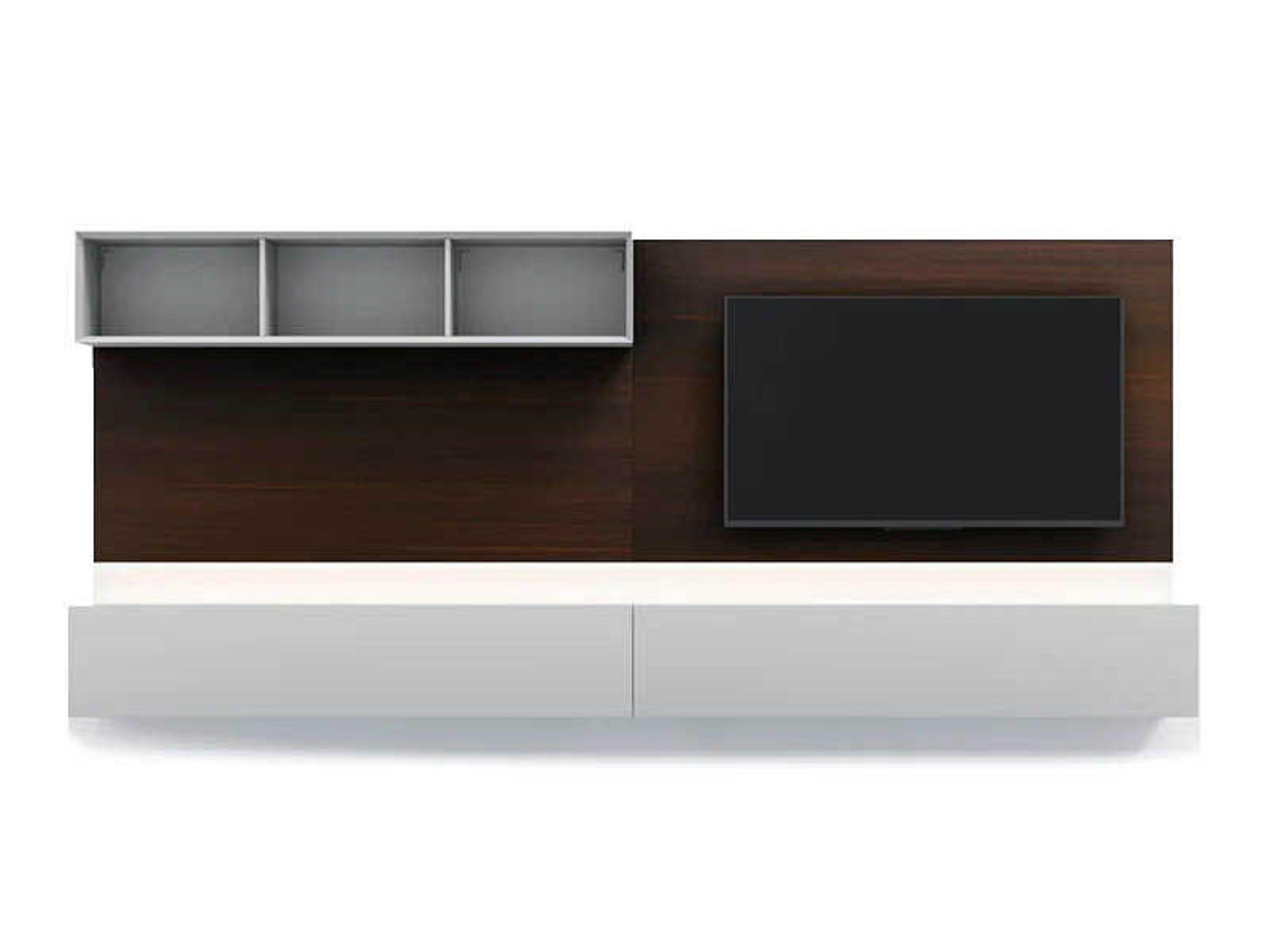 Pianca People 118" Burnt Oak Grey Media Console