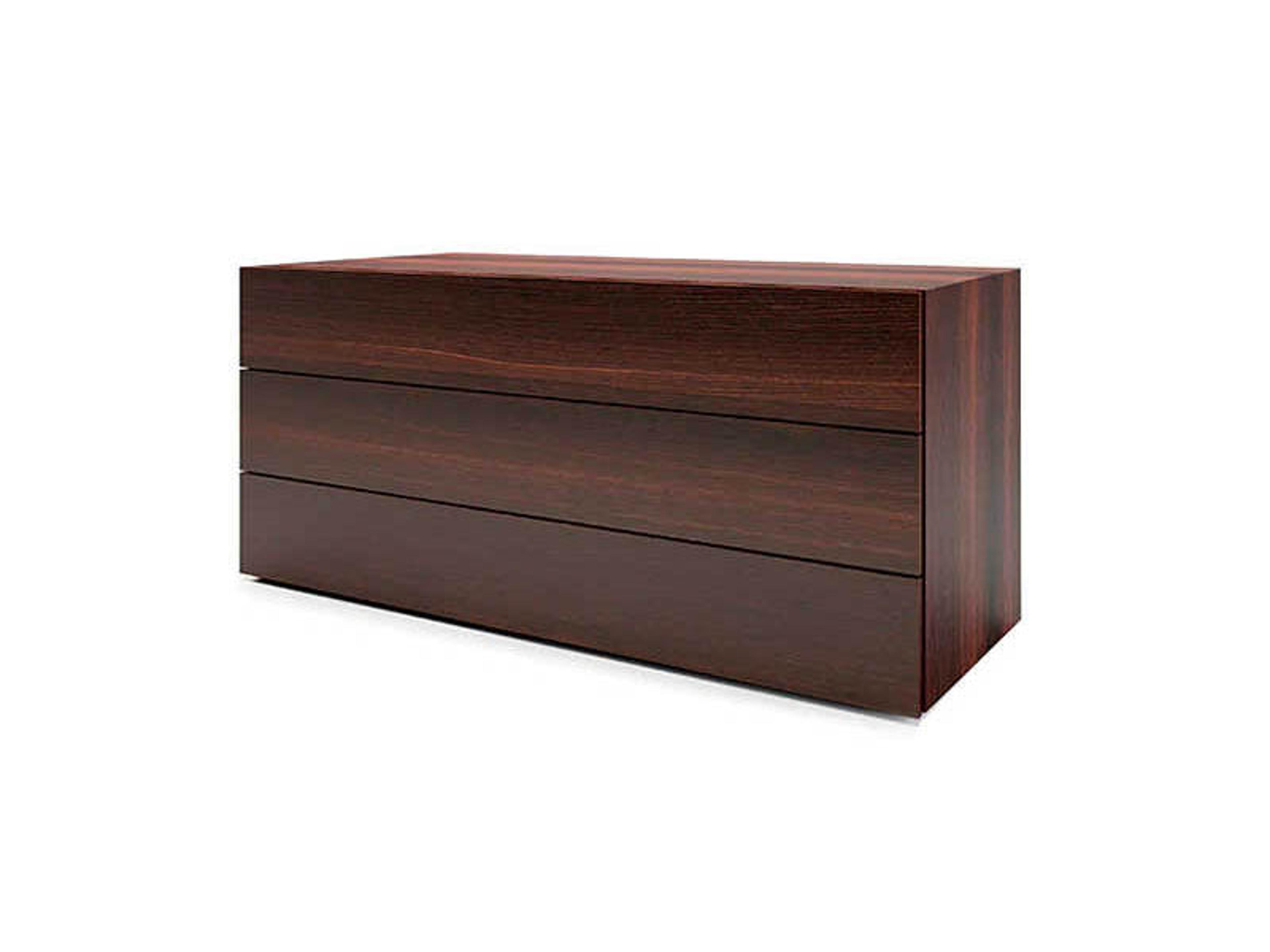 Pianca People 3-Drawers Brown Oak Wood Dresser