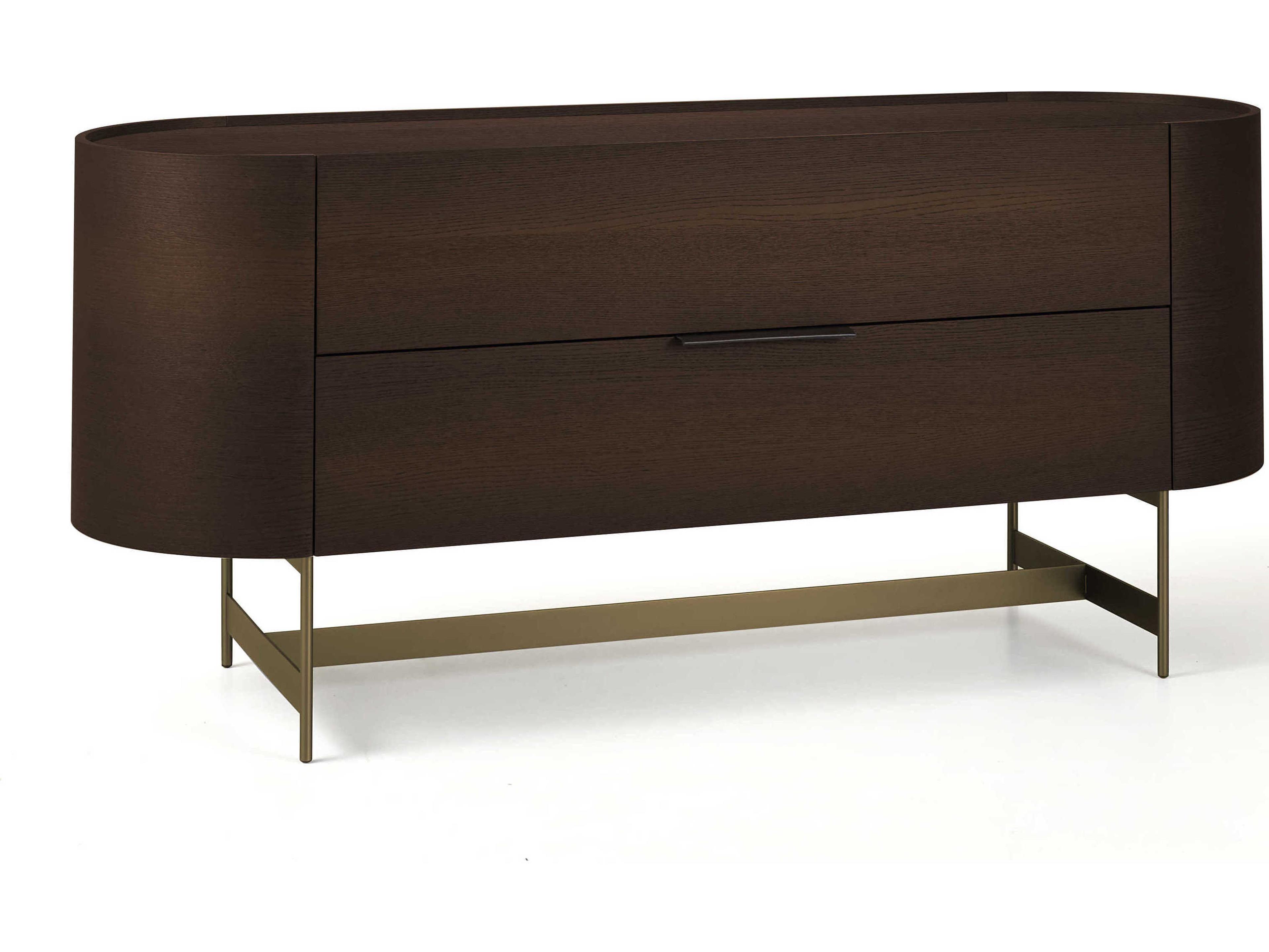 Pianca Dedalo 3-Drawers Brown Oak Wood Dresser