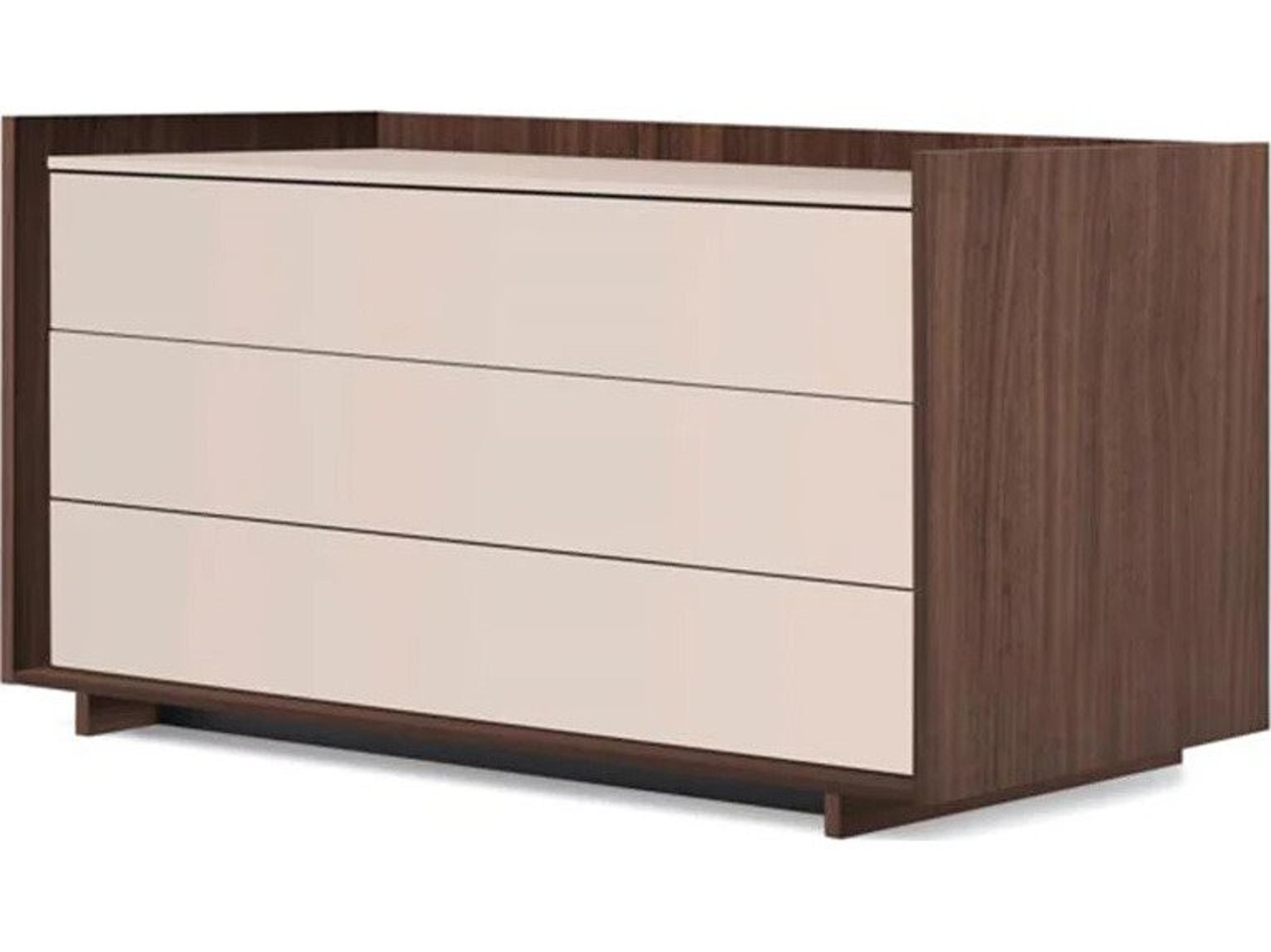 Pianca Kyoto 3 Drawers Dresser Walnut Beige/Seta