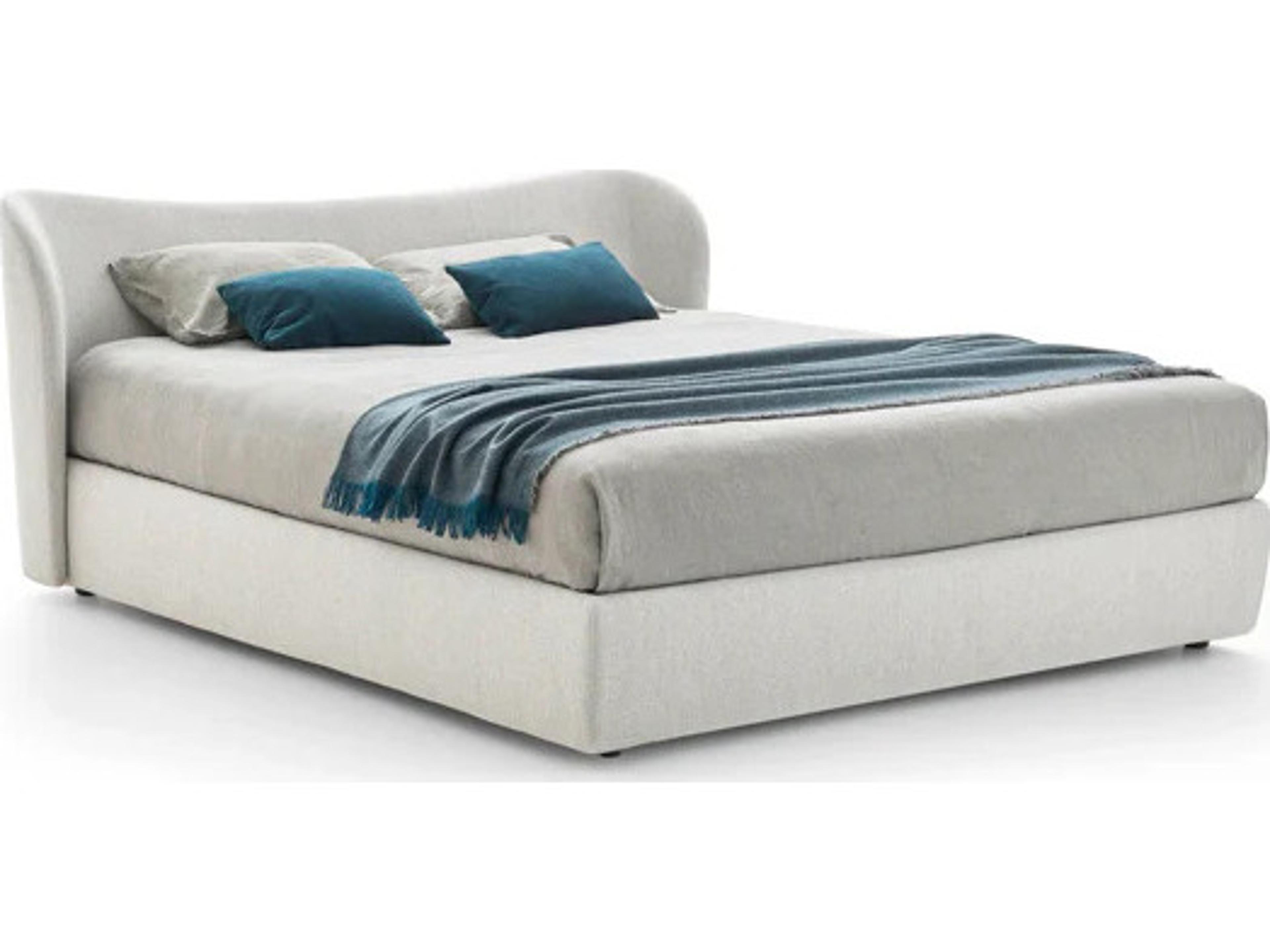 Pianca Embrace King Size Bed 86" Light Grey Fenice