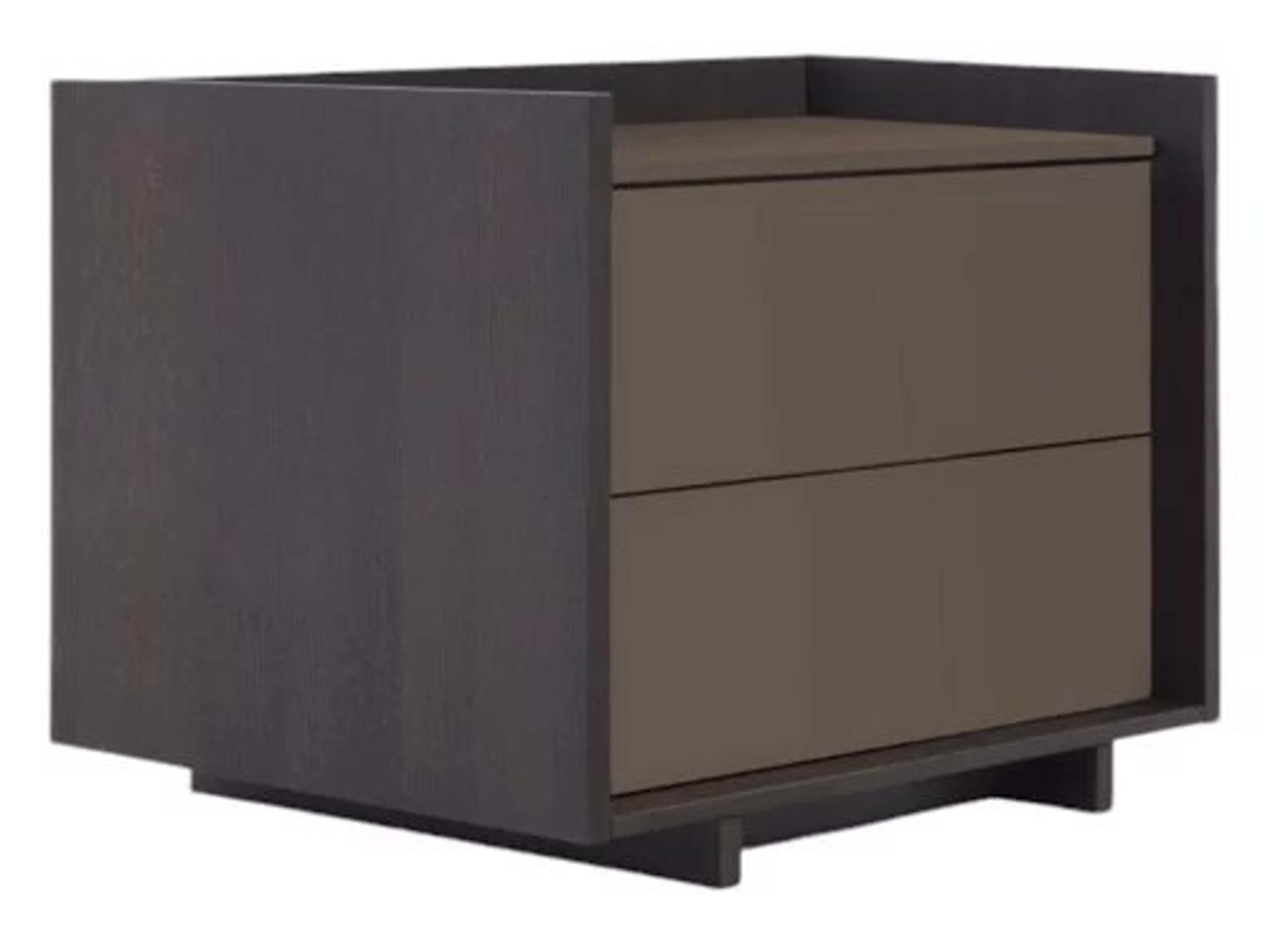 Kyoto 3-Drawers Brown Nightstand