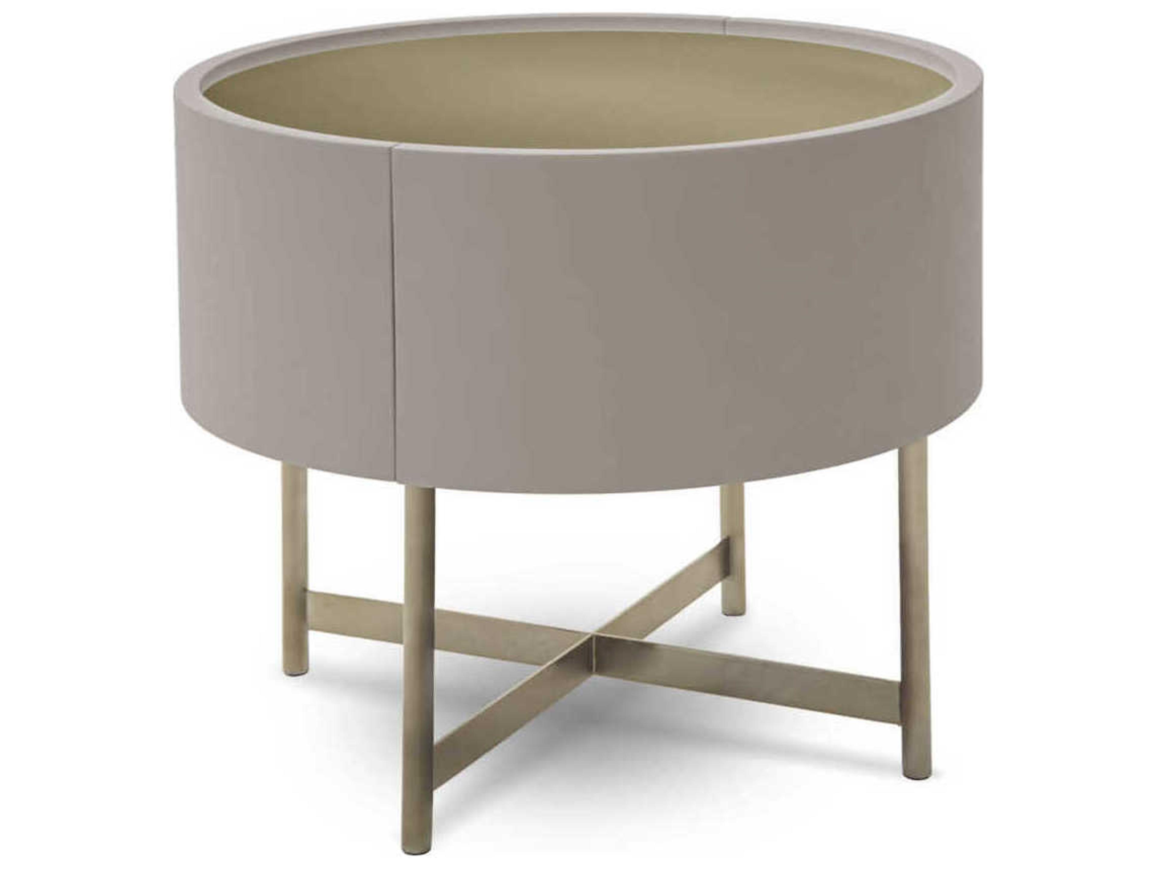 Pianca Dedalo 1-Drawer Beige Nightstand