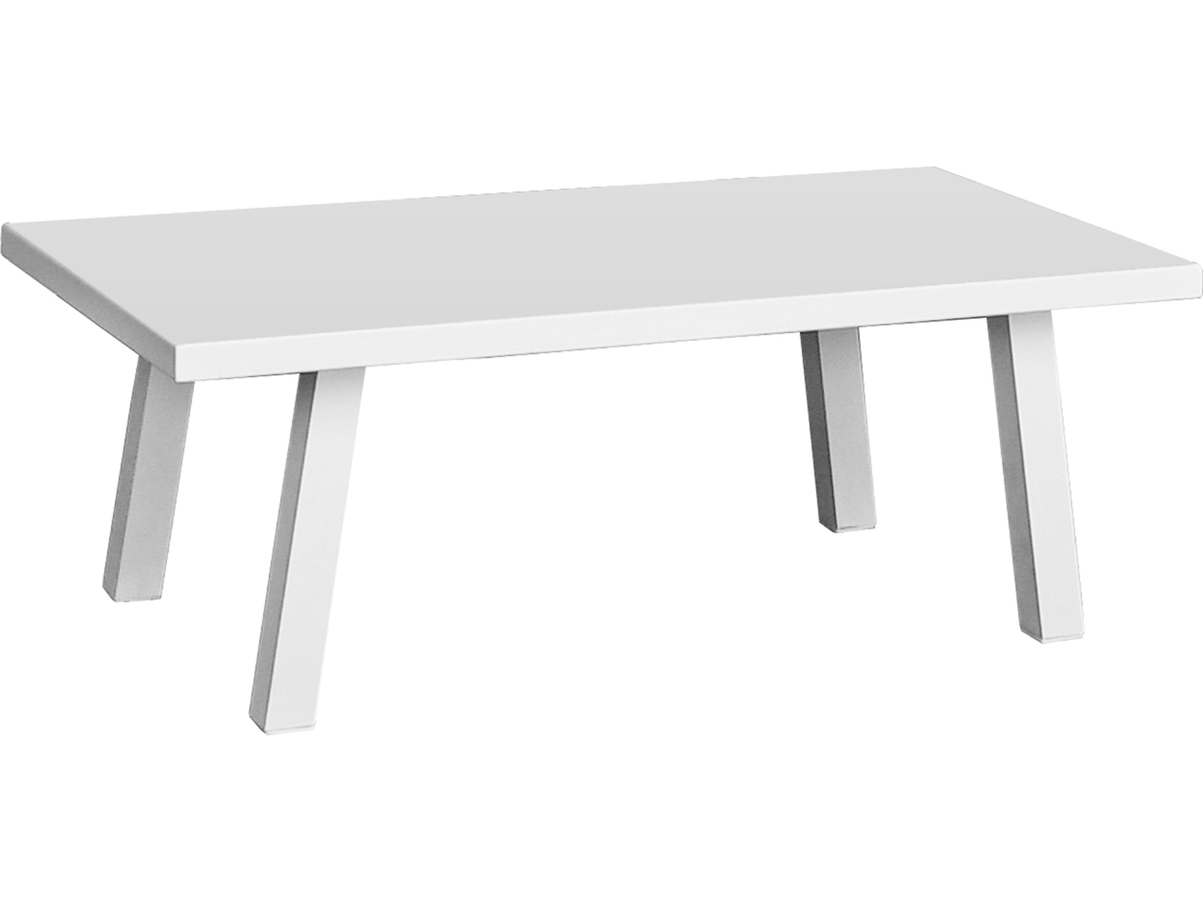 Panama Jack Outdoor Mykonos Aluminum Rectangular Coffee Table