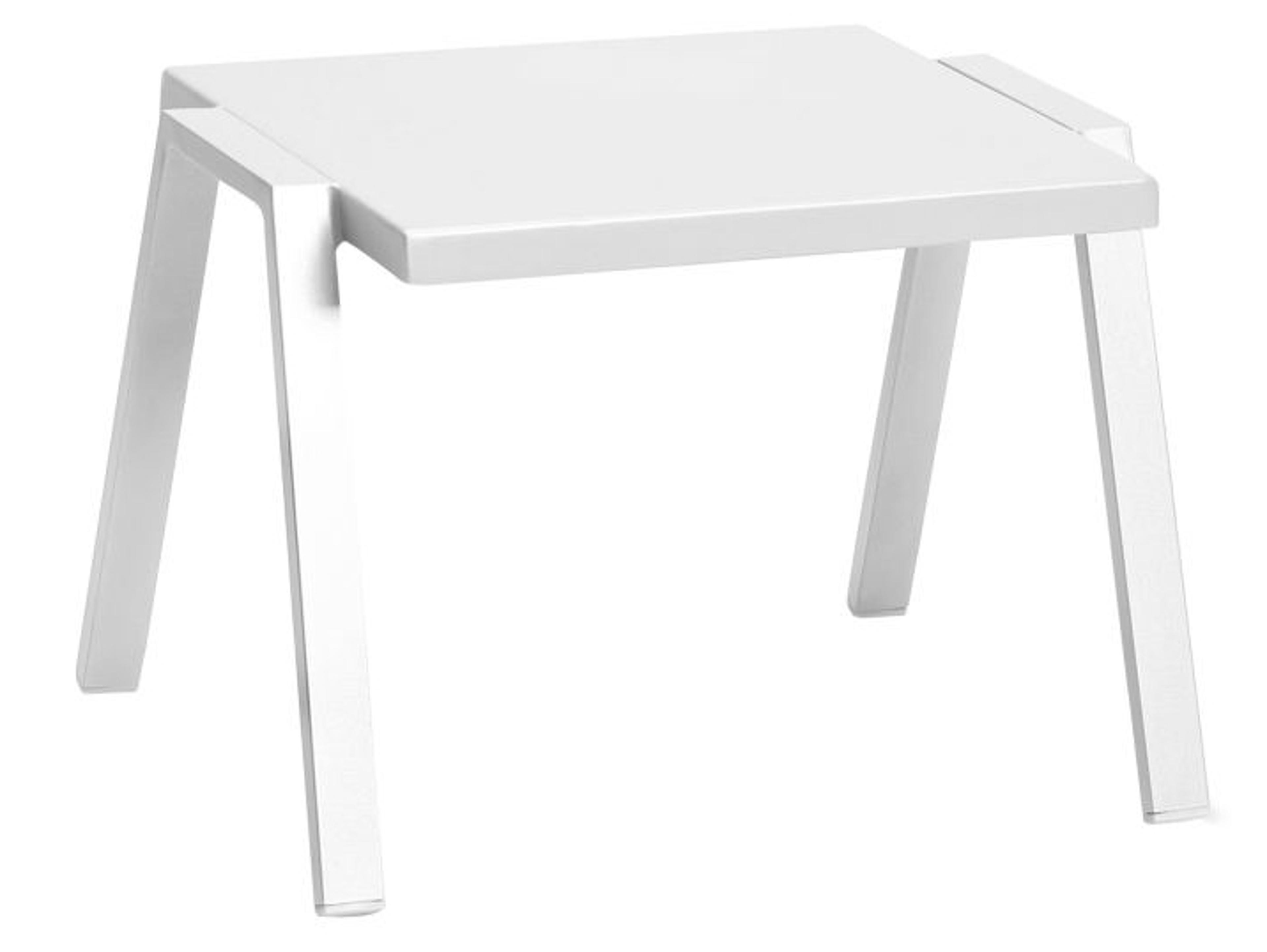 Panama Jack Outdoor Mykonos Aluminum White Rectangular End Table