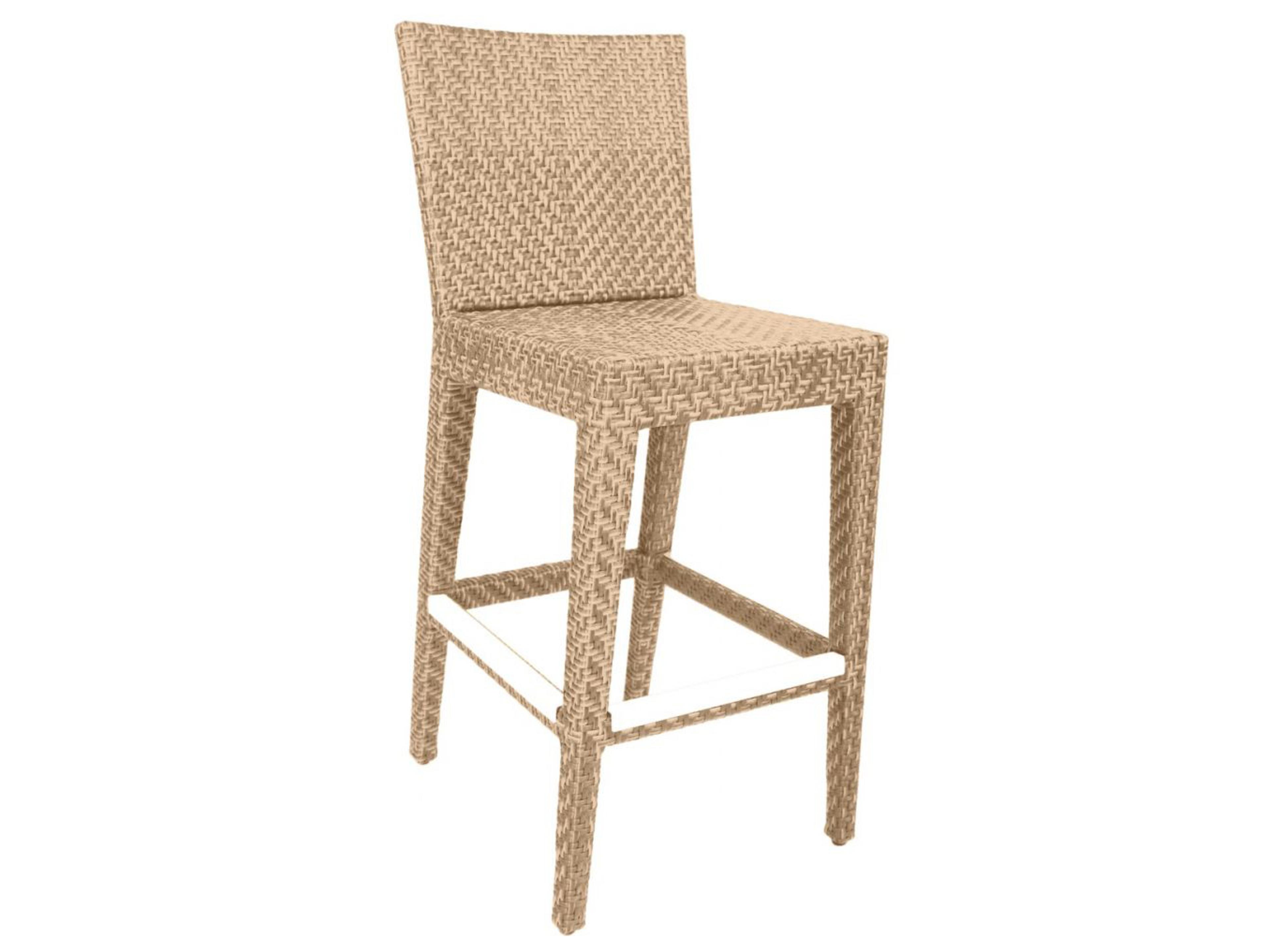 Panama Jack Outdoor Austin Aluminum Wicker Honey Bar Stool