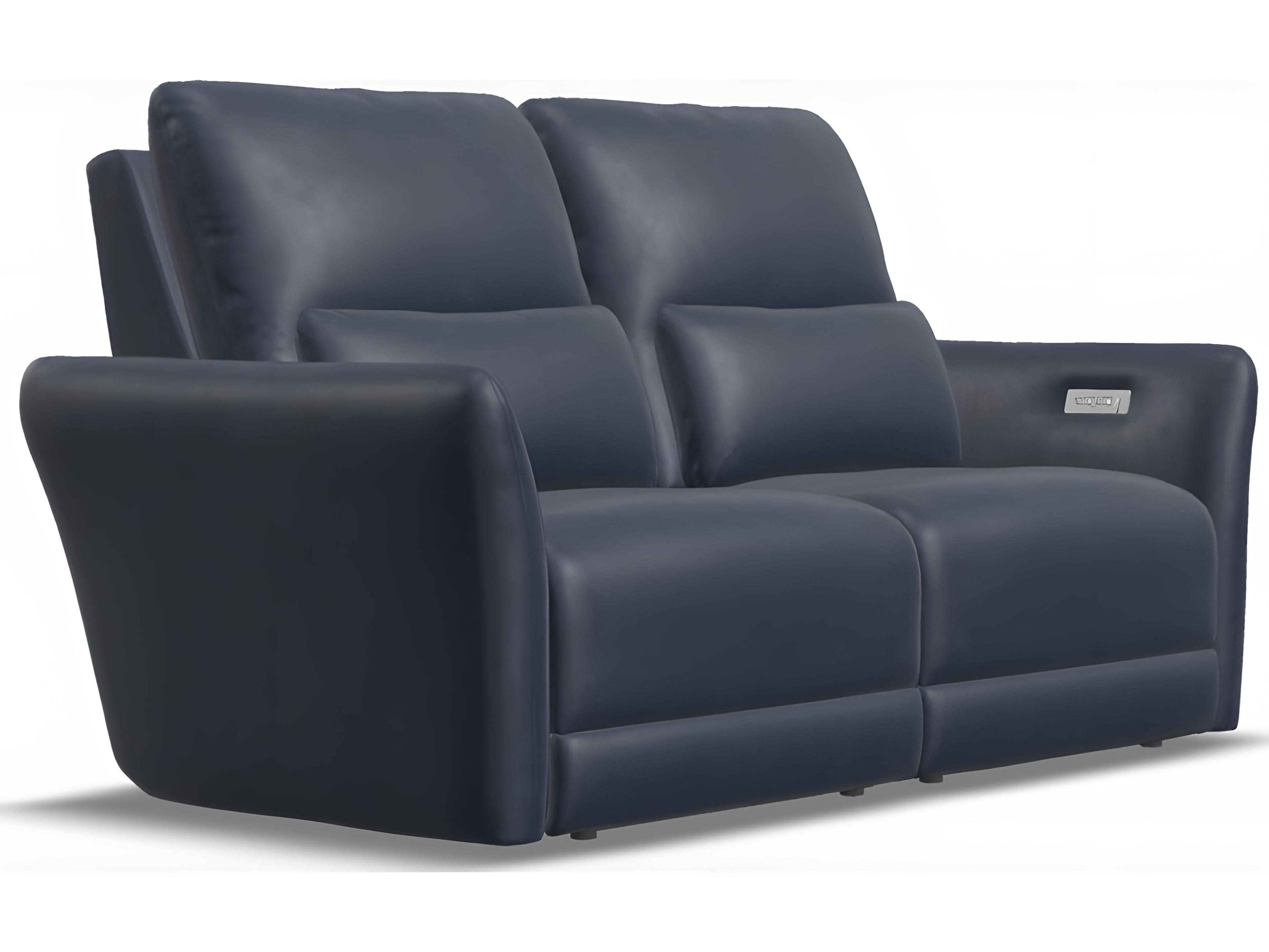 Palliser Chelsea Leather Upholstery Loveseat Power Recliner with Power Headrest