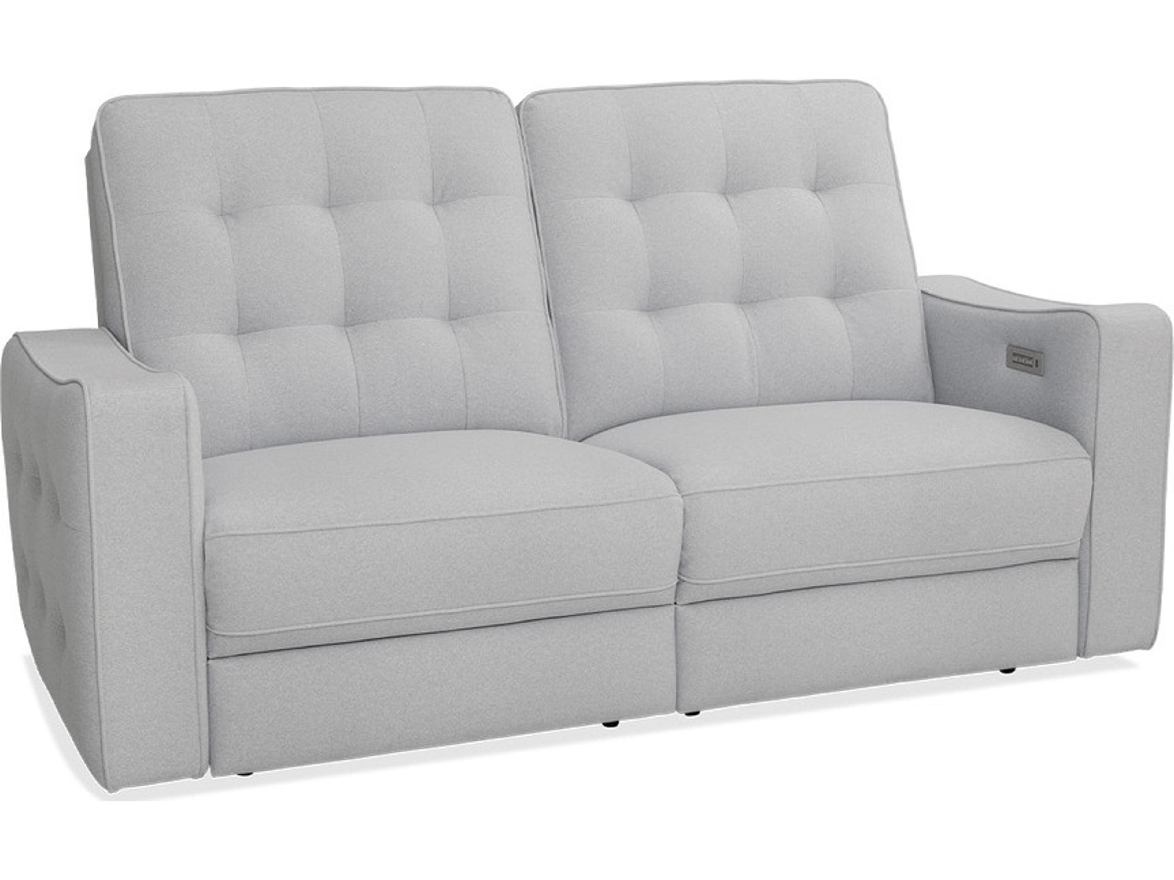 Palliser Astoria Leather Upholstery Console Loveseat Power Recliner with Cupholder with Power Headrest