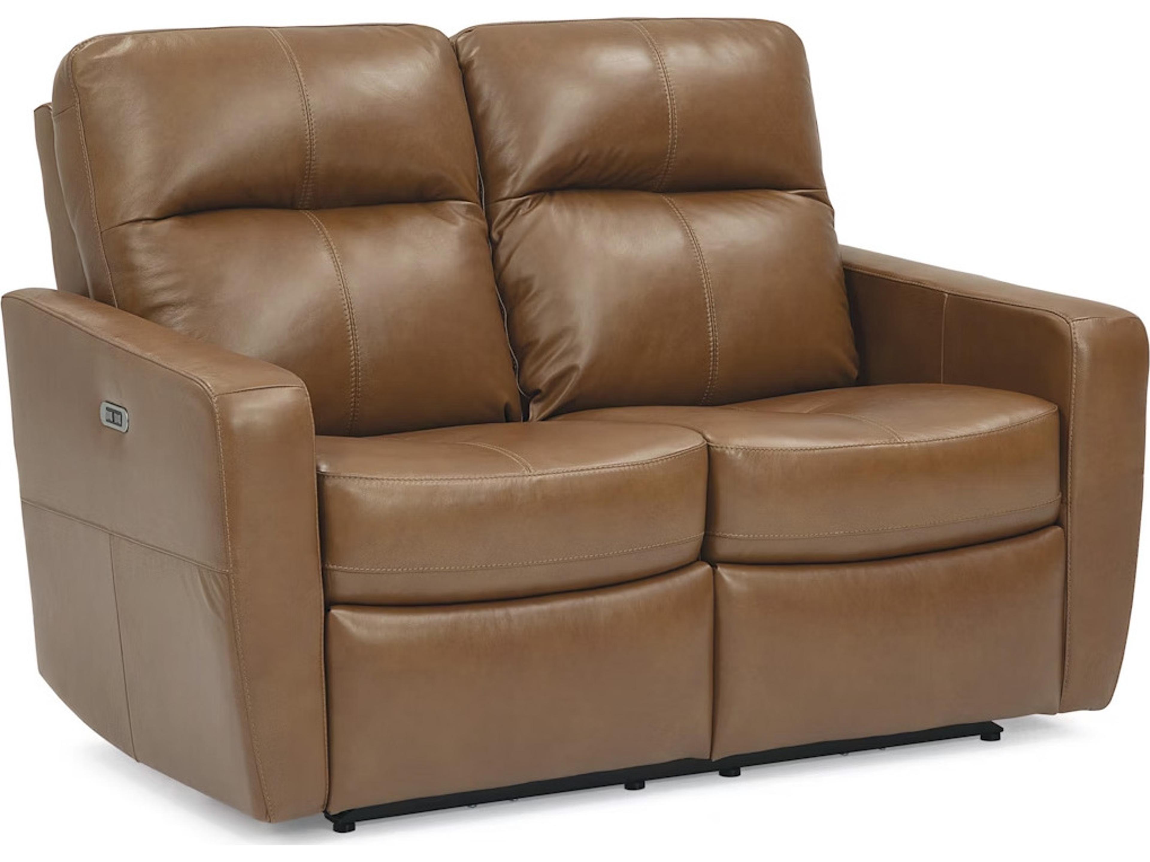 Palliser Cairo Leather Upholstery Loveseat Power Recliner with Power Headrest