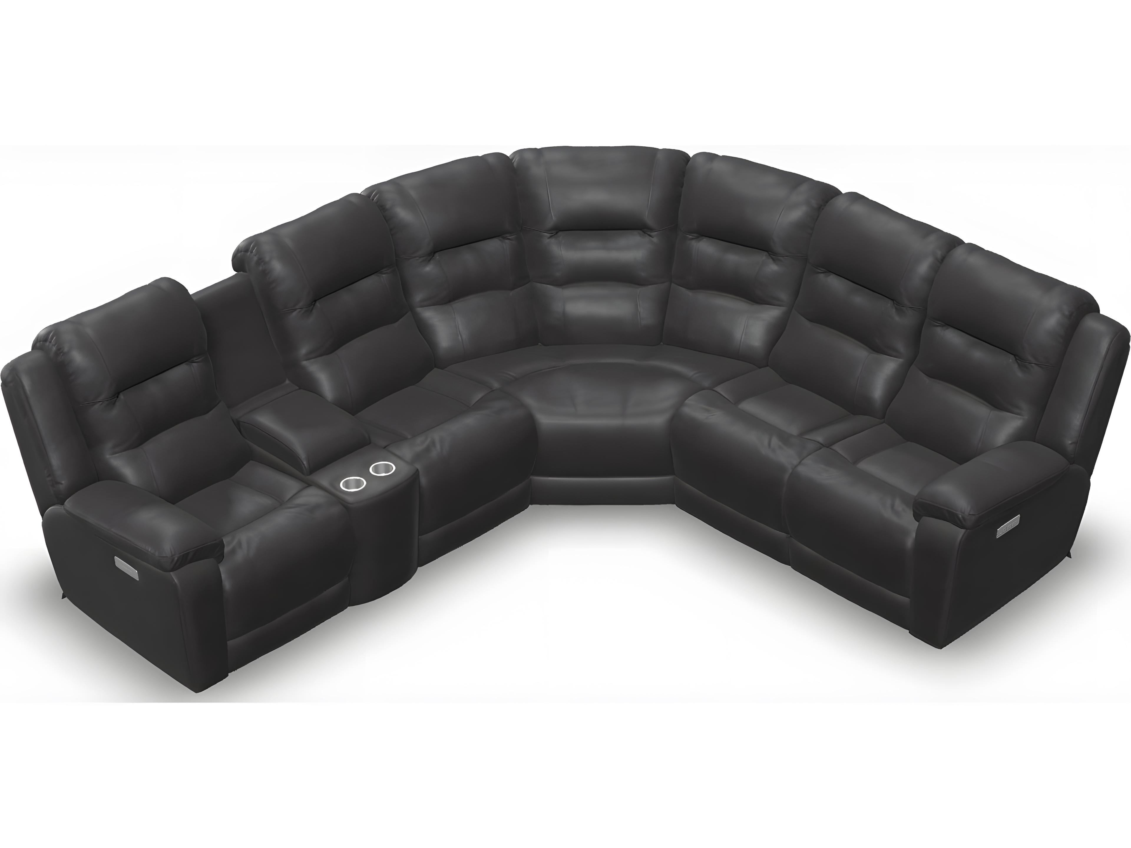 Palliser Leighton Leather Upholstery Sectional Sofa