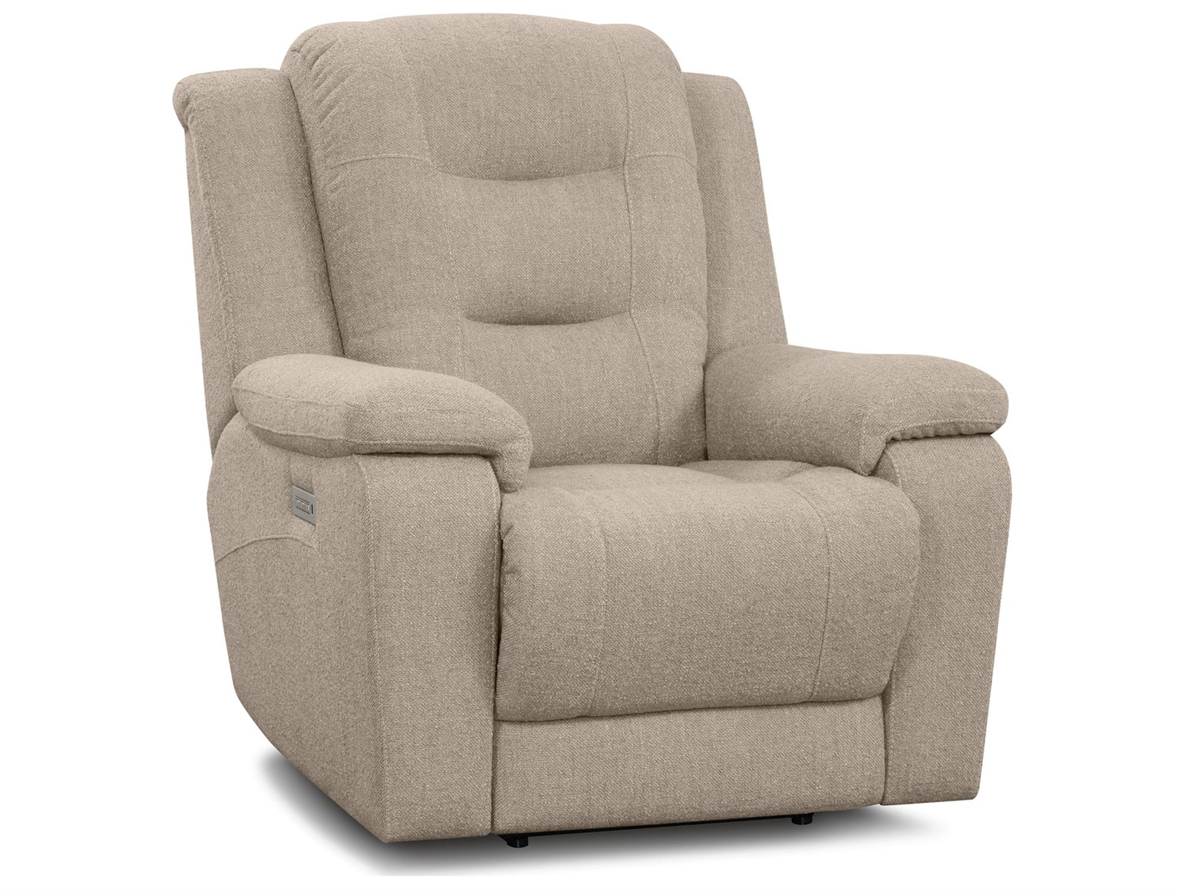 Palliser Leighton Leather Upholstery Power Recliner Wall Hugger with Headrest & Lumbar