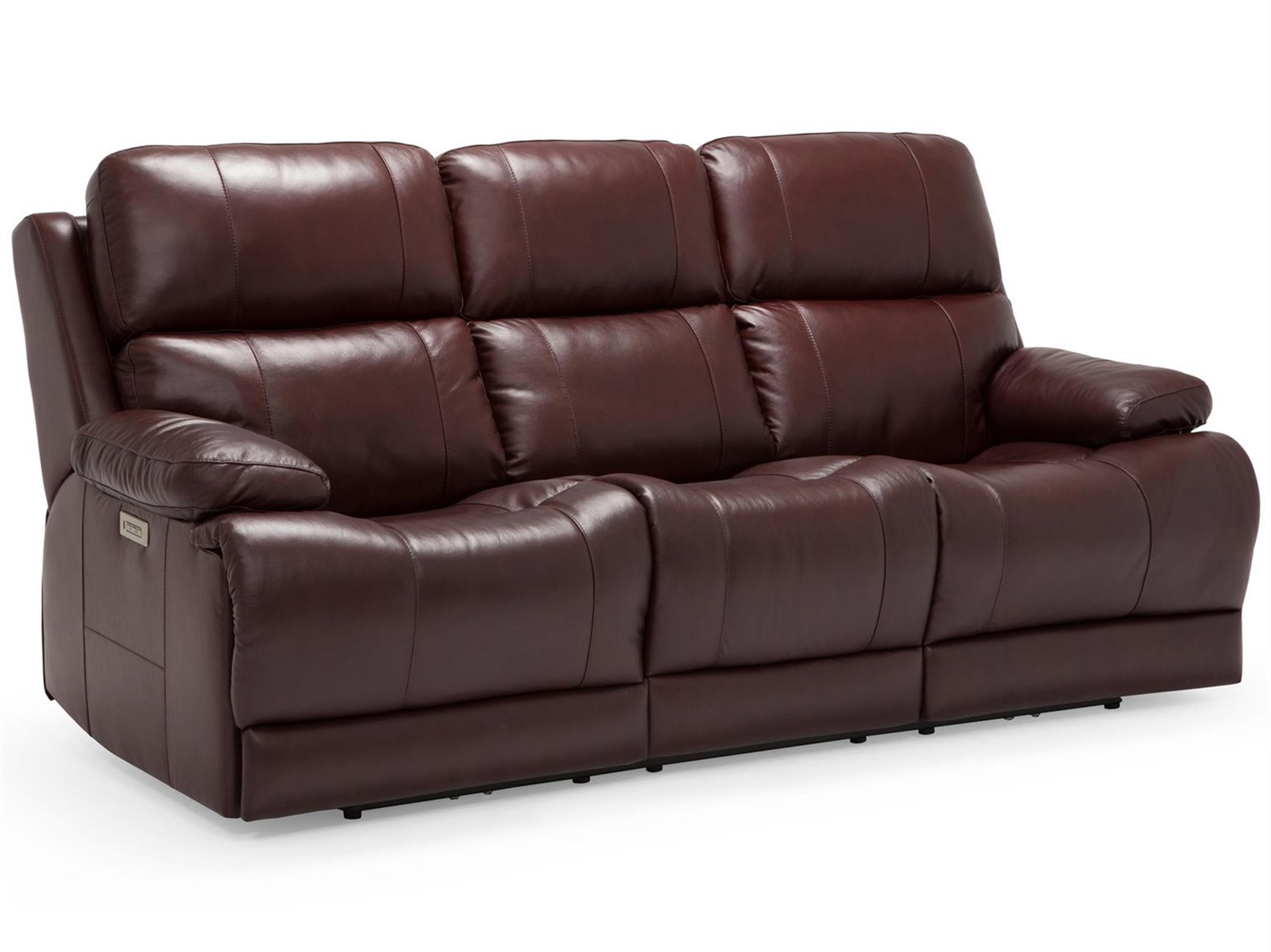 Palliser Kenaston Leather Upholstery Sofa Power Recliner with Power Headrest