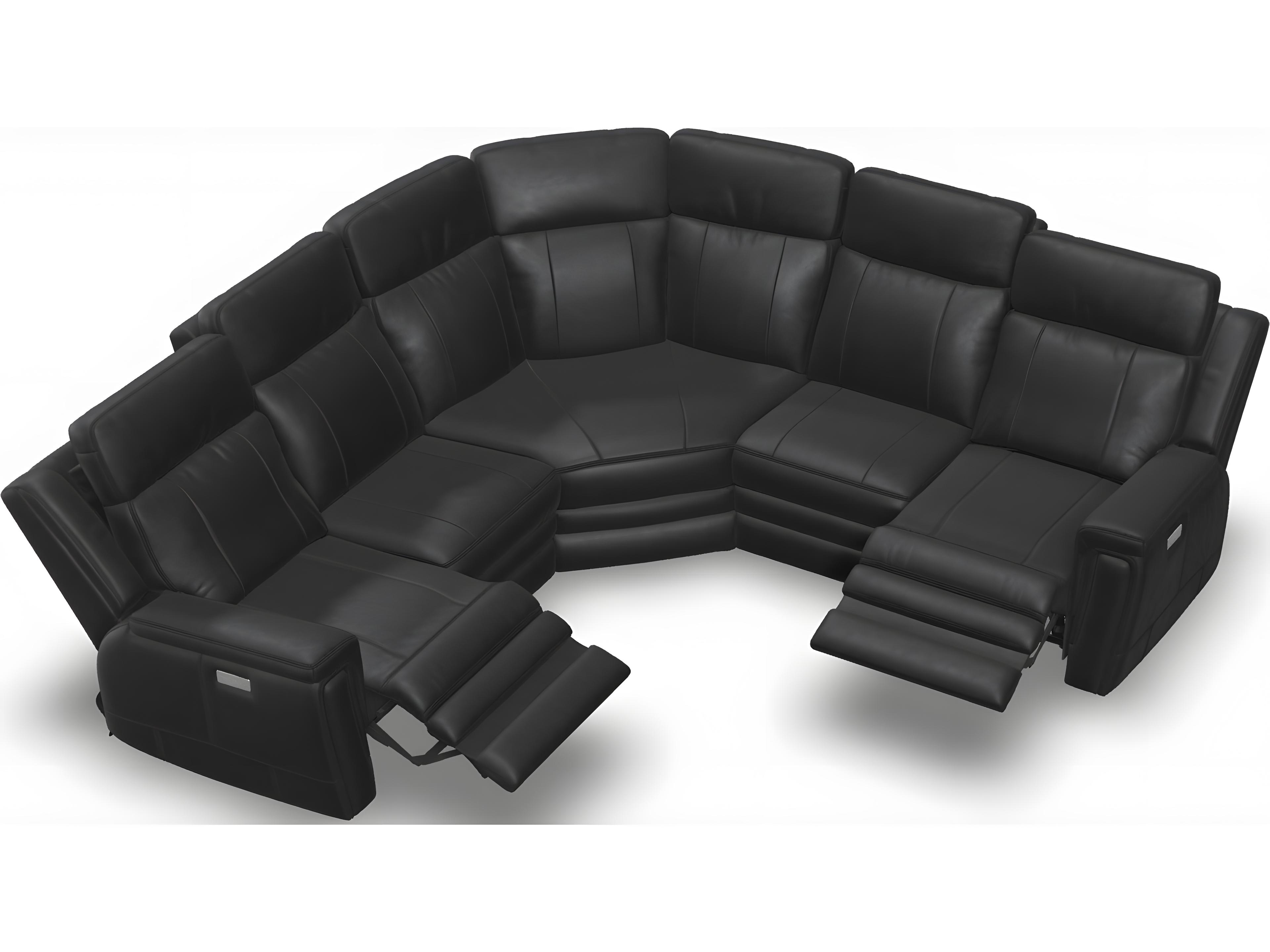 Palliser Asher Leather Upholstery Sectional Sofa