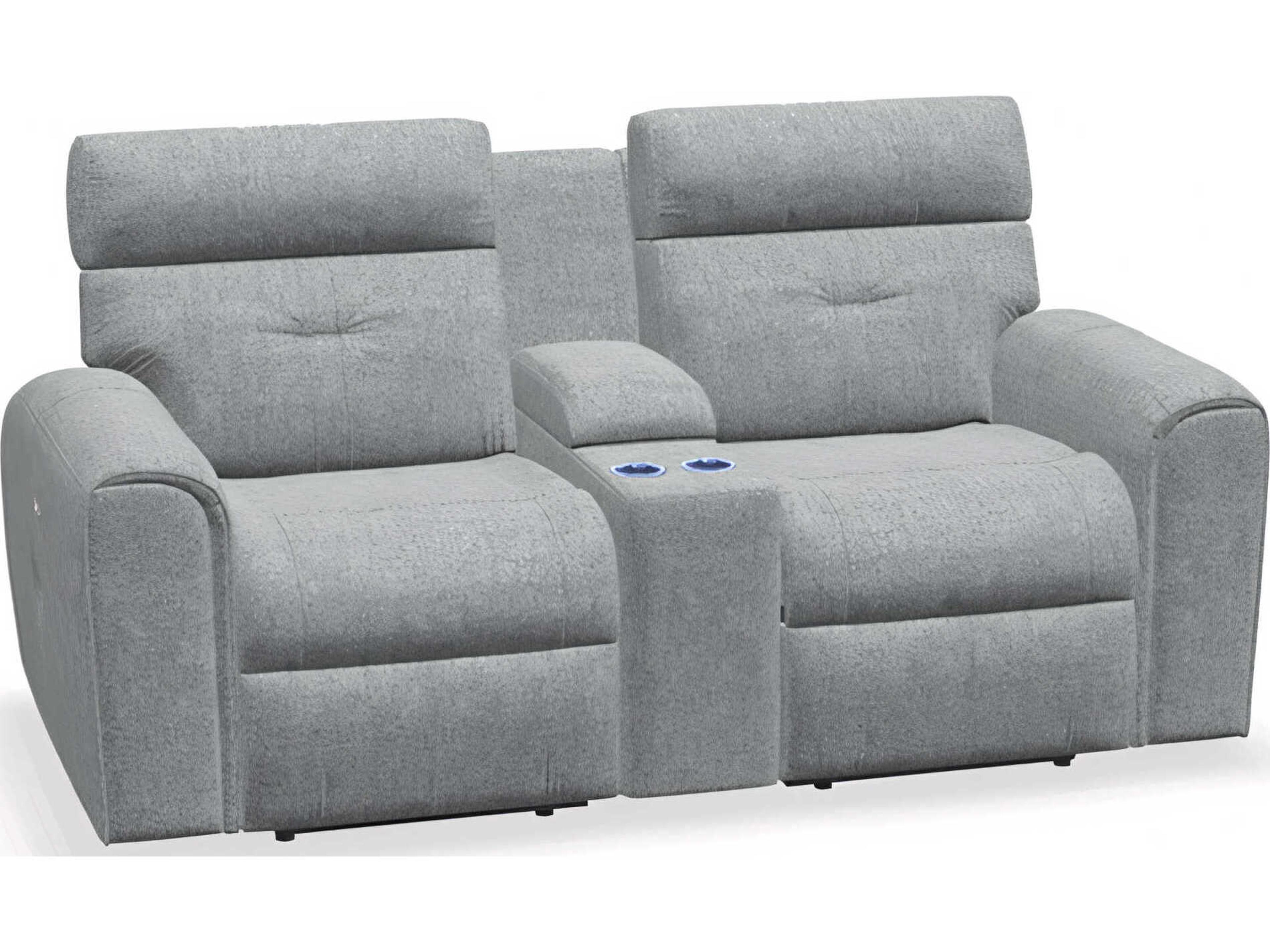 Palliser Acacia Console Loveseat Power Recliner with Power Headrest